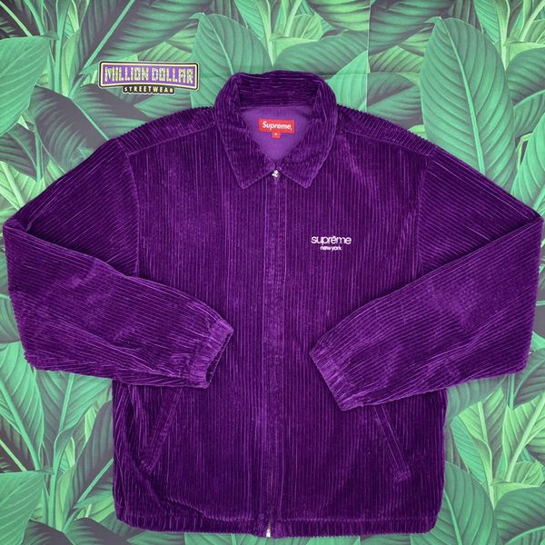 Supreme Wide whale corduroy Harrington jacket | Grailed