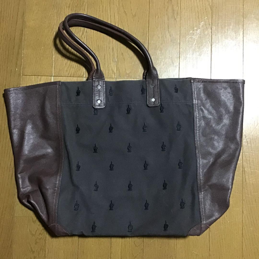 Undercover Middle Finger Embroidered Tote Bag | Grailed