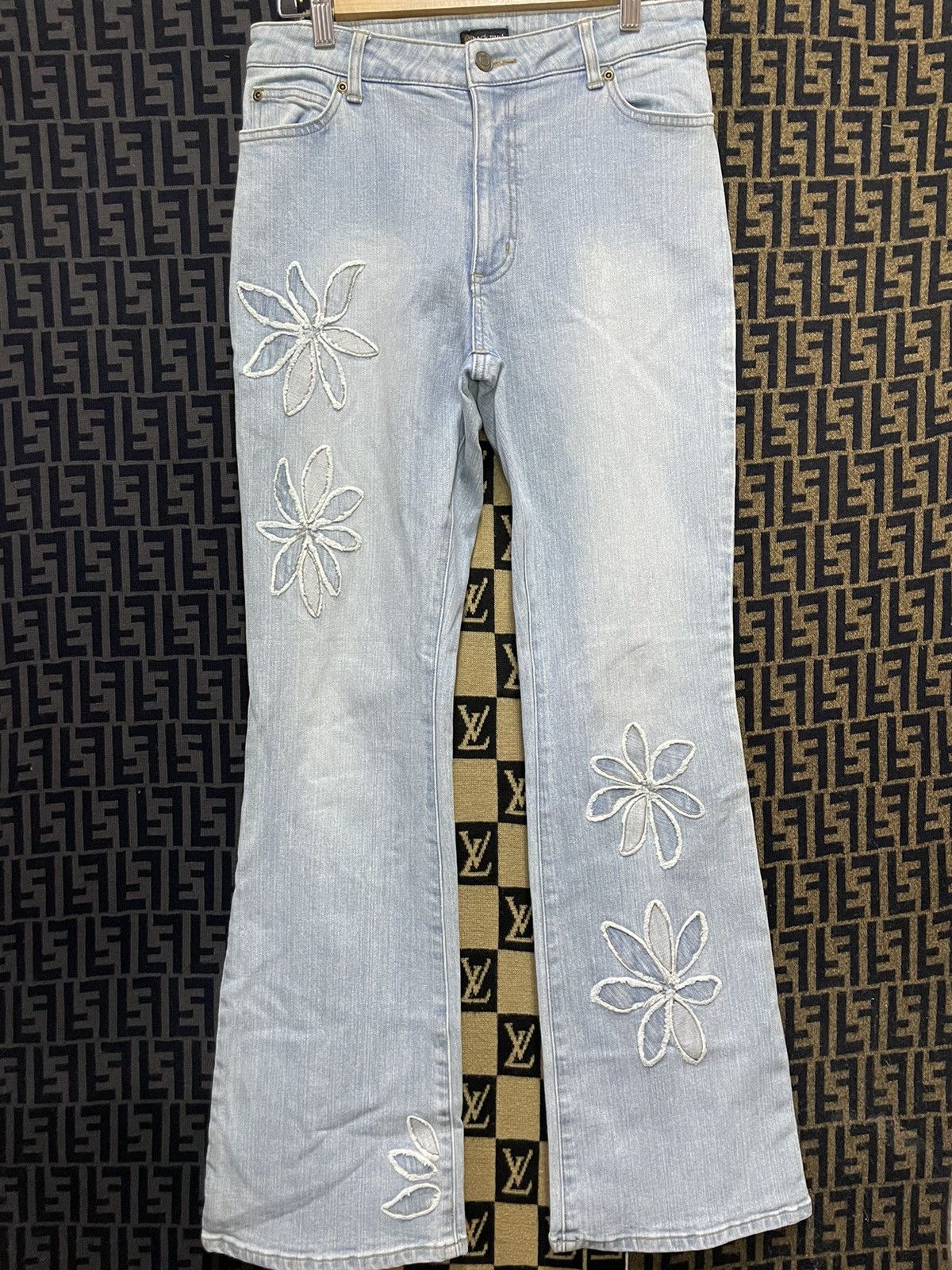 Japanese Brand × Vintage Vintage Japanese brand Floral Jeans Size US 30 / EU 46 - 2 Thumbnail