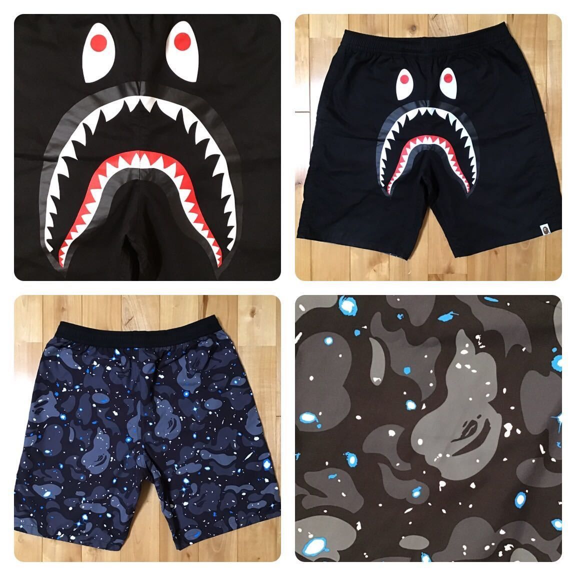 Bape 🔥reversible🔥 space camo shark shorts galaxy ape ★size M Size US 32 / EU 48 - 1 Thumbnail
