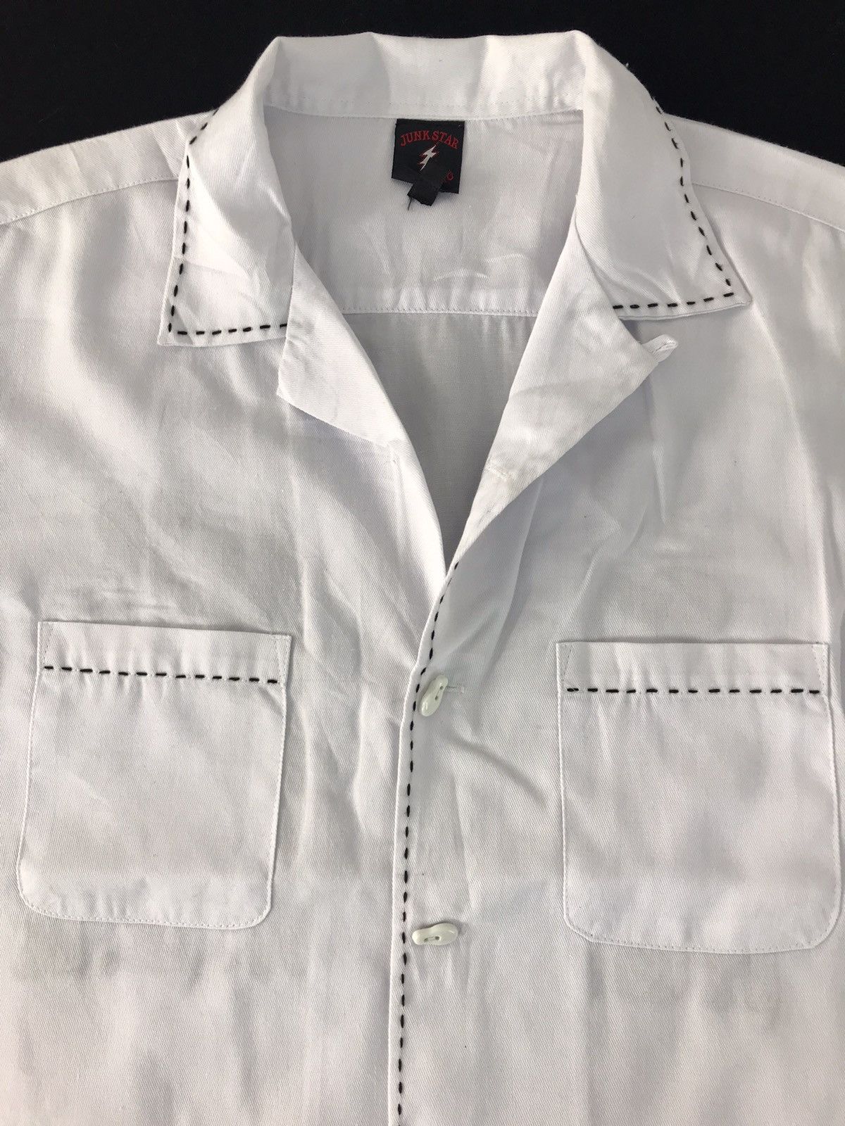 Japanese Brand × Vintage Junk Star Clothing Stiching Logo Spell Out Shirt Size US S / EU 44-46 / 1 - 3 Thumbnail