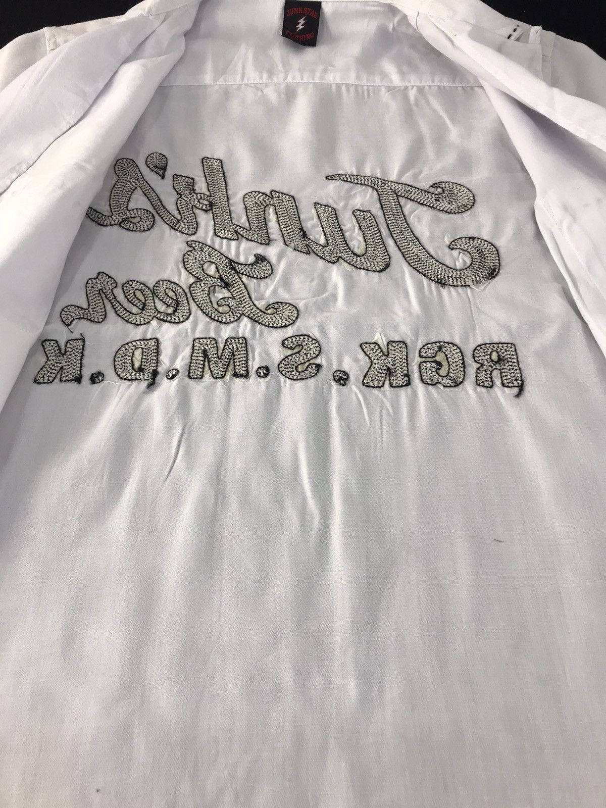 Japanese Brand × Vintage Junk Star Clothing Stiching Logo Spell Out Shirt Size US S / EU 44-46 / 1 - 5 Thumbnail