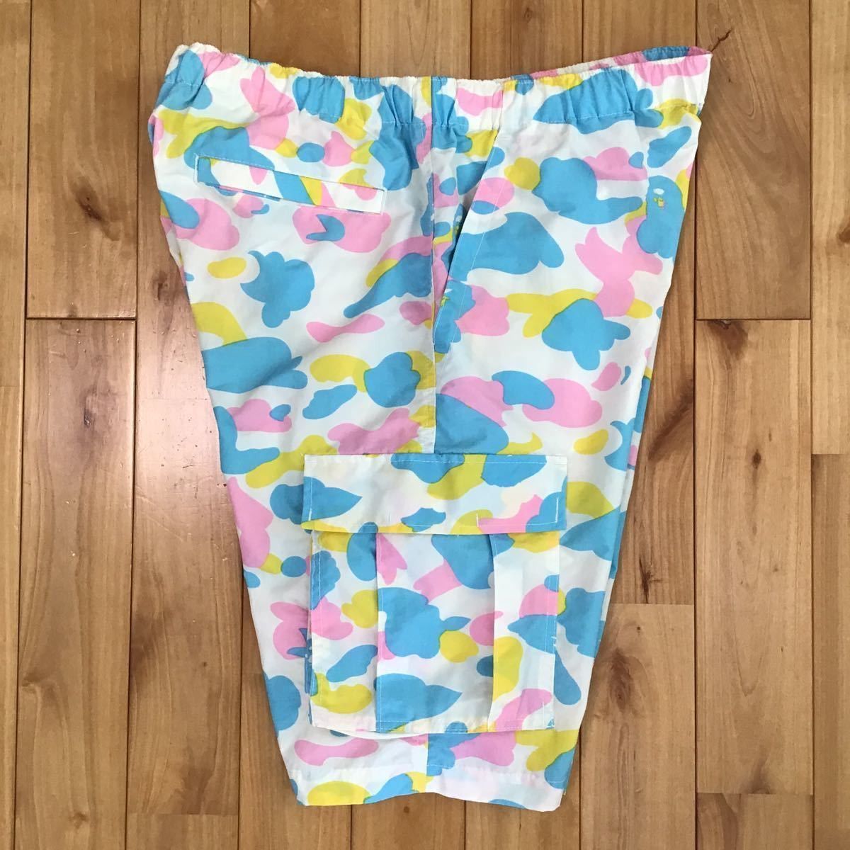 Bape cotton candy camo nylon cargo shorts multi camo BAPE ★size L Size US 34 / EU 50 - 4 Thumbnail