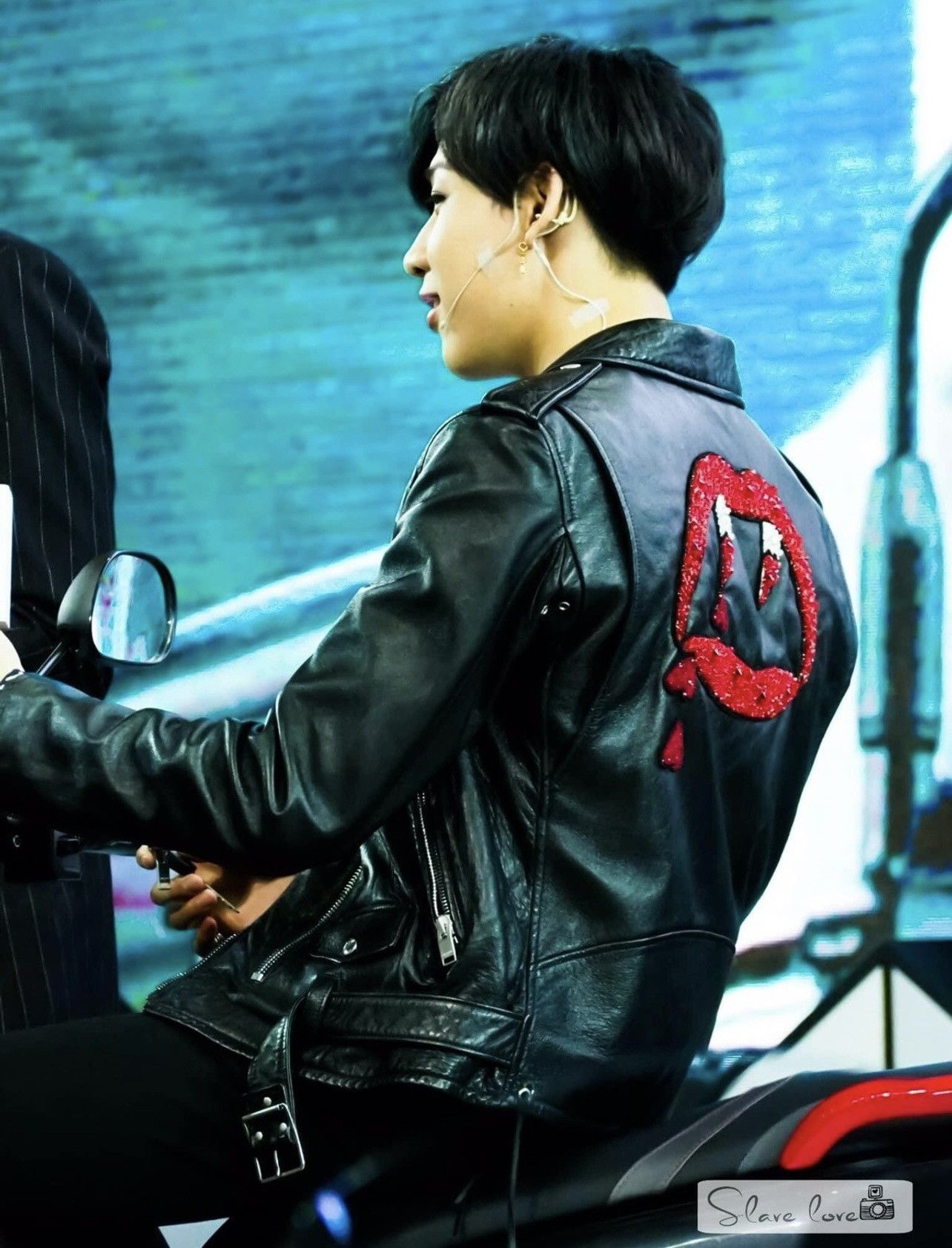 Saint Laurent Blood Luster Leather Jacket | Grailed