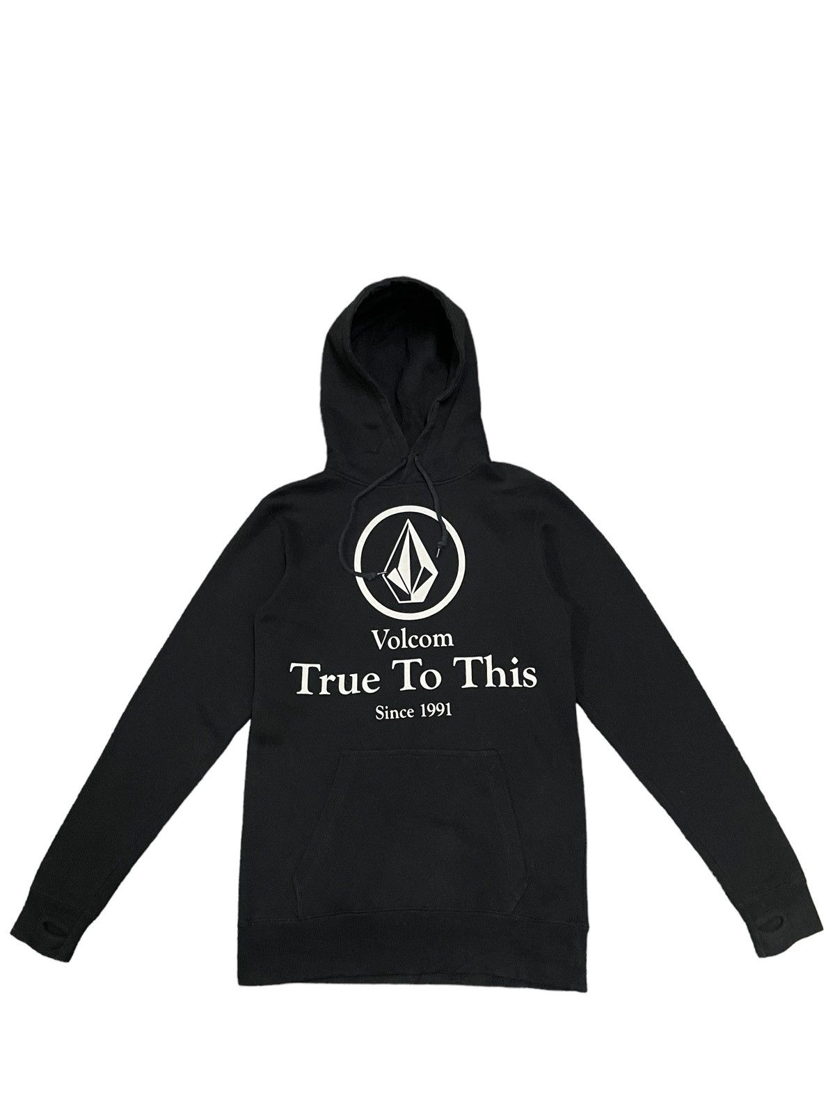 image of Skategang x Volcom Vintage Y2K Volcom Big Logo Hoodie in Black, Men's (Size Small)