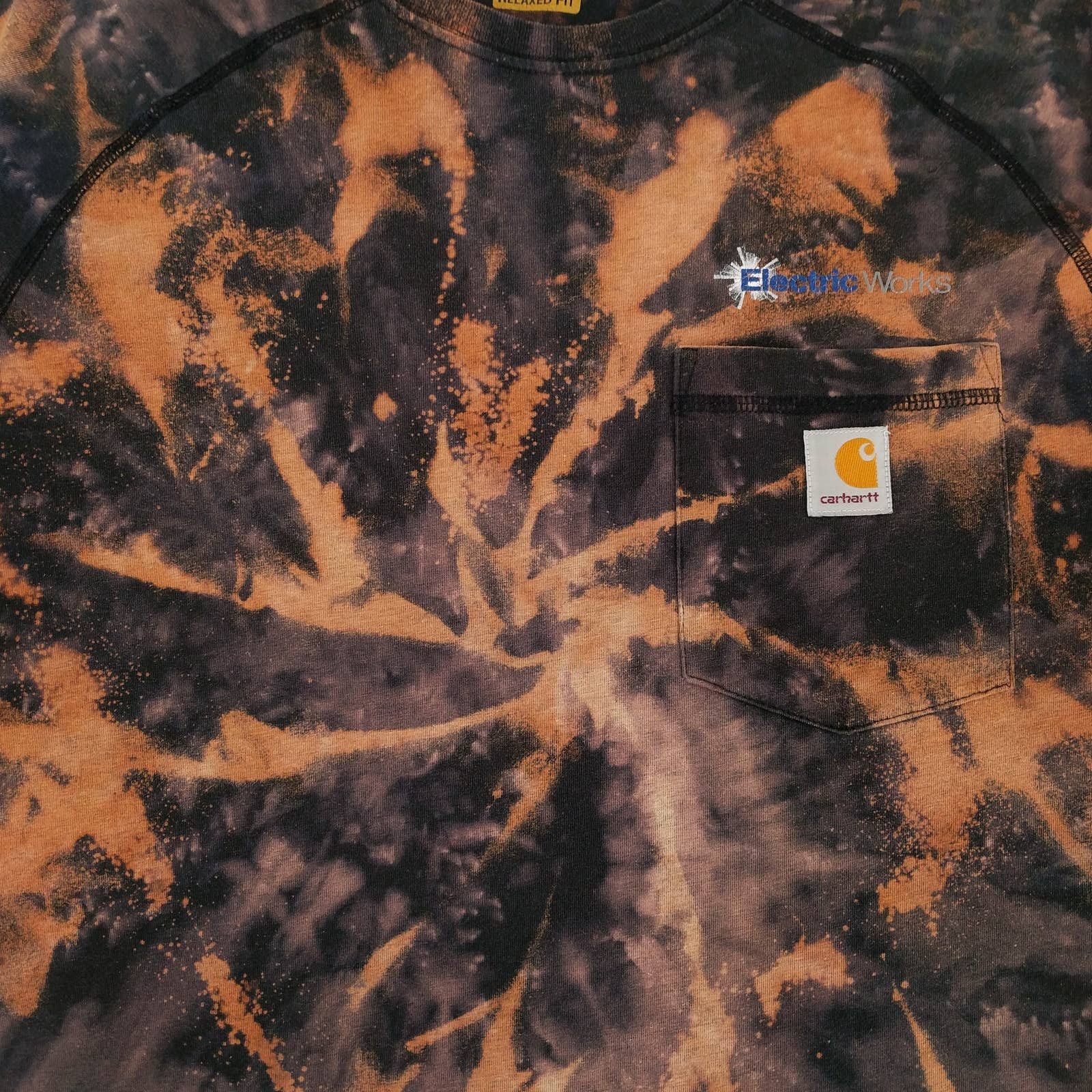 Carhartt Carhartt Force Custom Bleached Tie Dye Pocket T-Shirt L Size US L / EU 52-54 / 3 - 4 Thumbnail