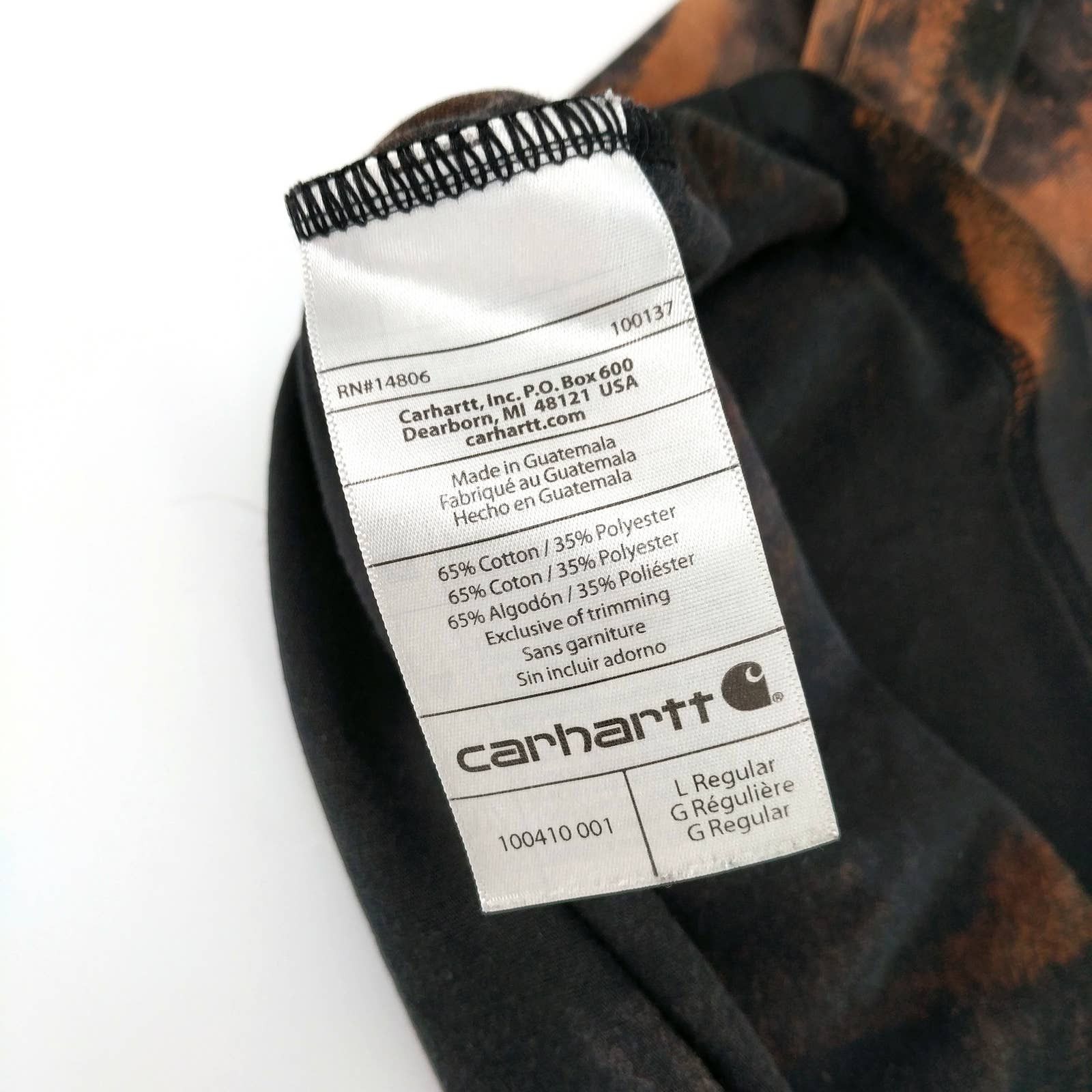 Carhartt Carhartt Force Custom Bleached Tie Dye Pocket T-Shirt L Size US L / EU 52-54 / 3 - 8 Thumbnail