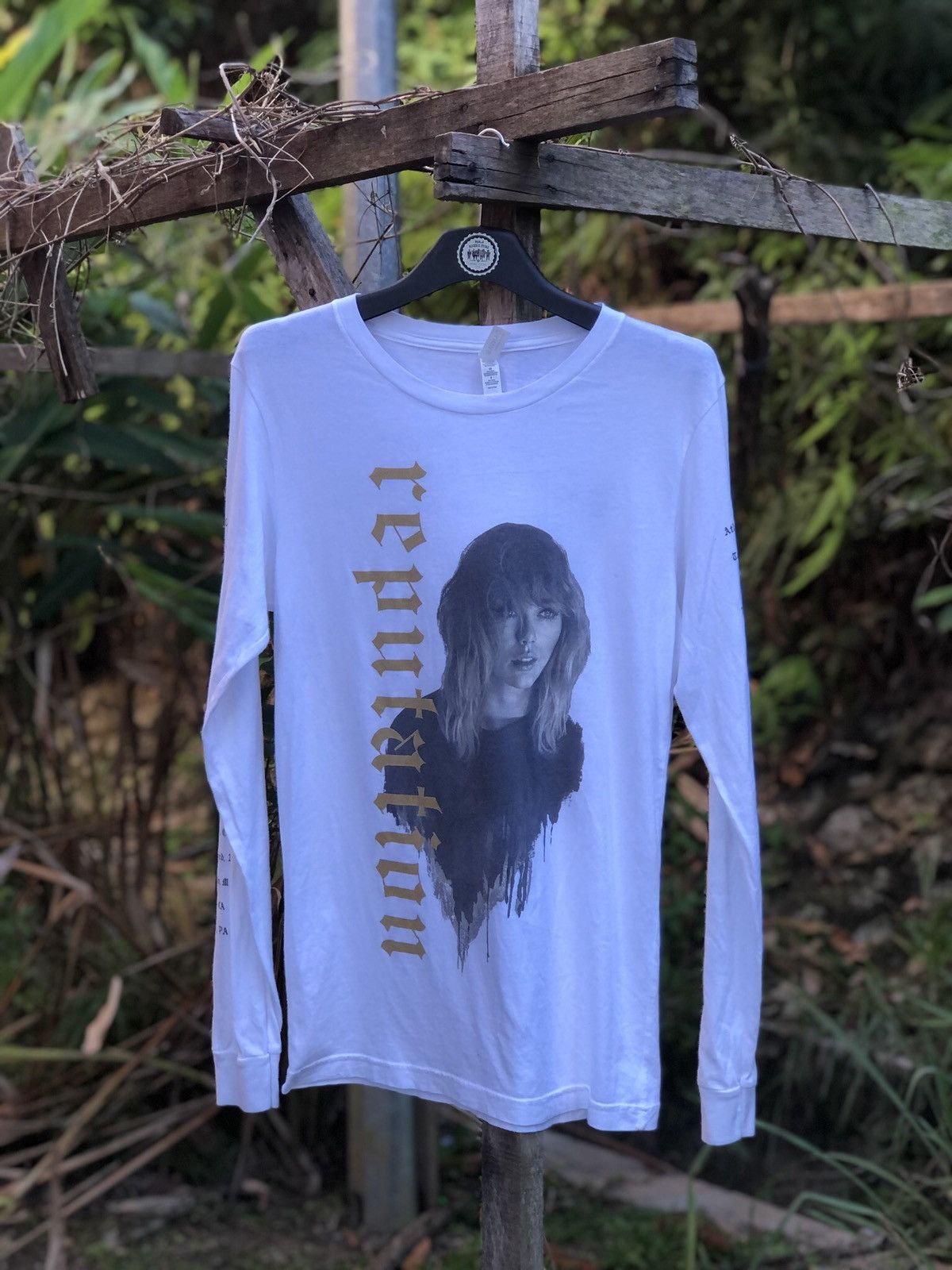 image of Band Tees x Good Music Merchandise Taylor Swift Reputation Stadium Tour Long Sleeve Tee in White, W