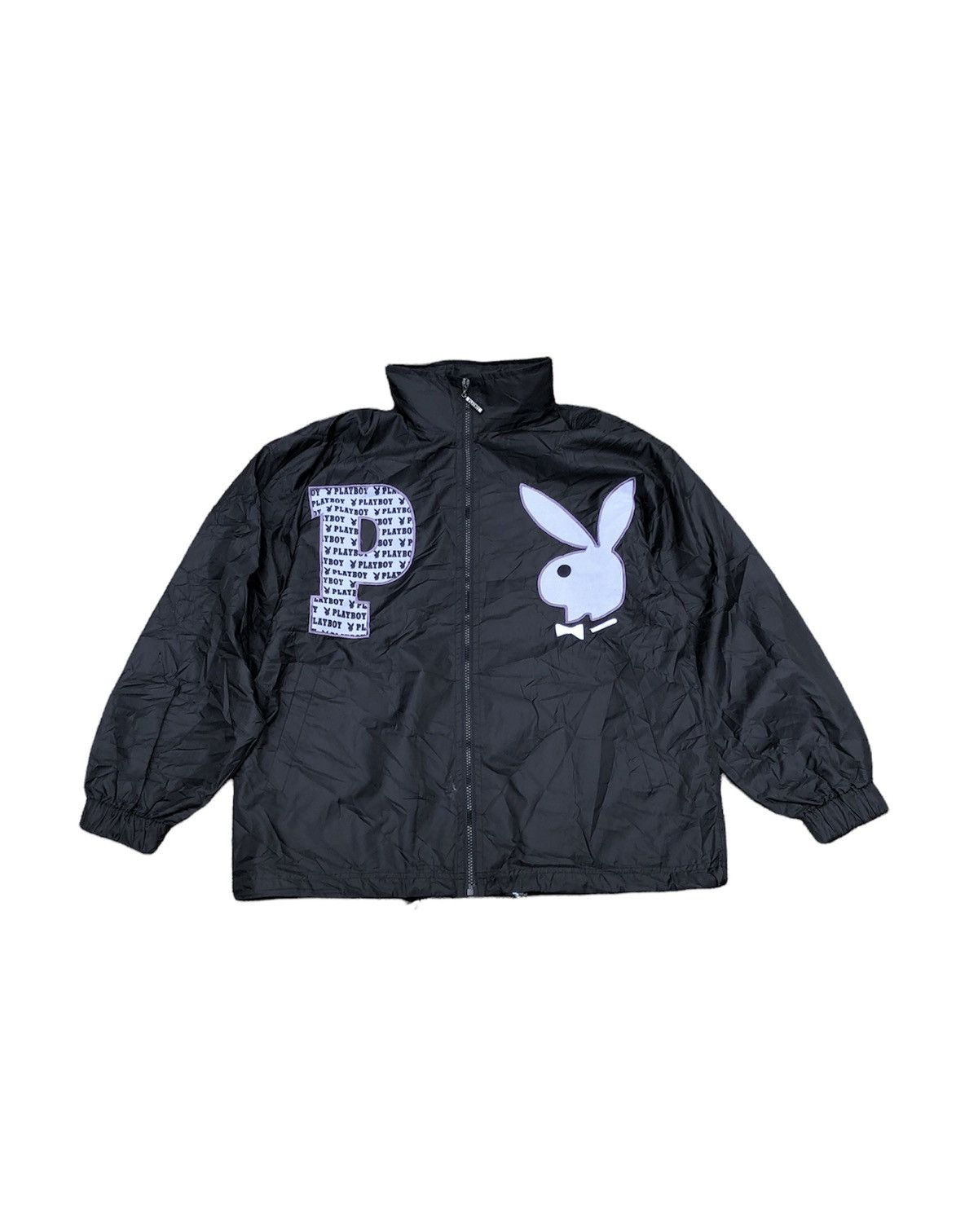 image of Playboy Jacket Big Logo Monogram in Black, Men's (Size Medium)