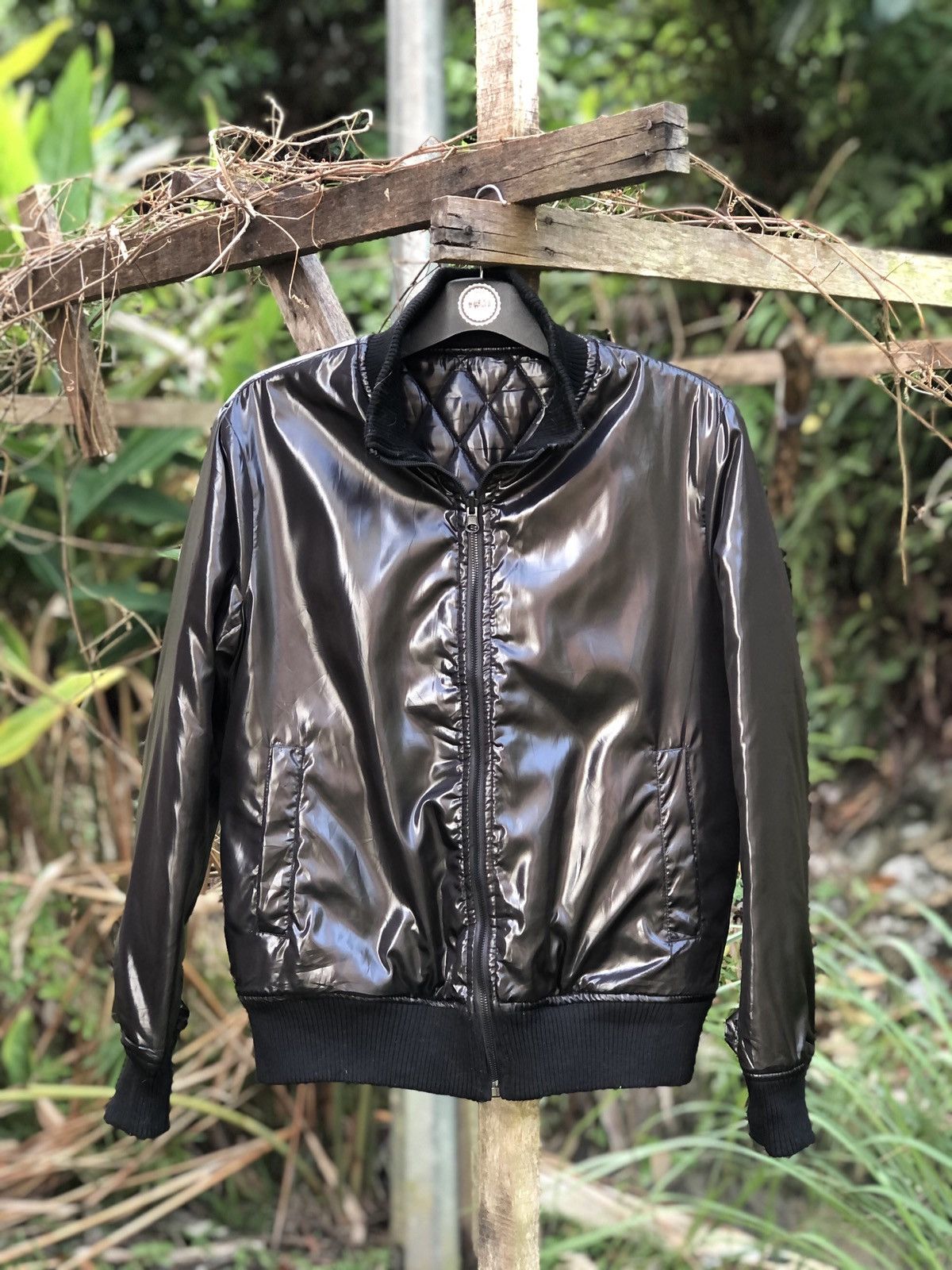 Japanese Brand Vintage 90's Bomber Style Jacket Nylon/Quilted Reversible Size US S / EU 44-46 / 1 - 1 Thumbnail