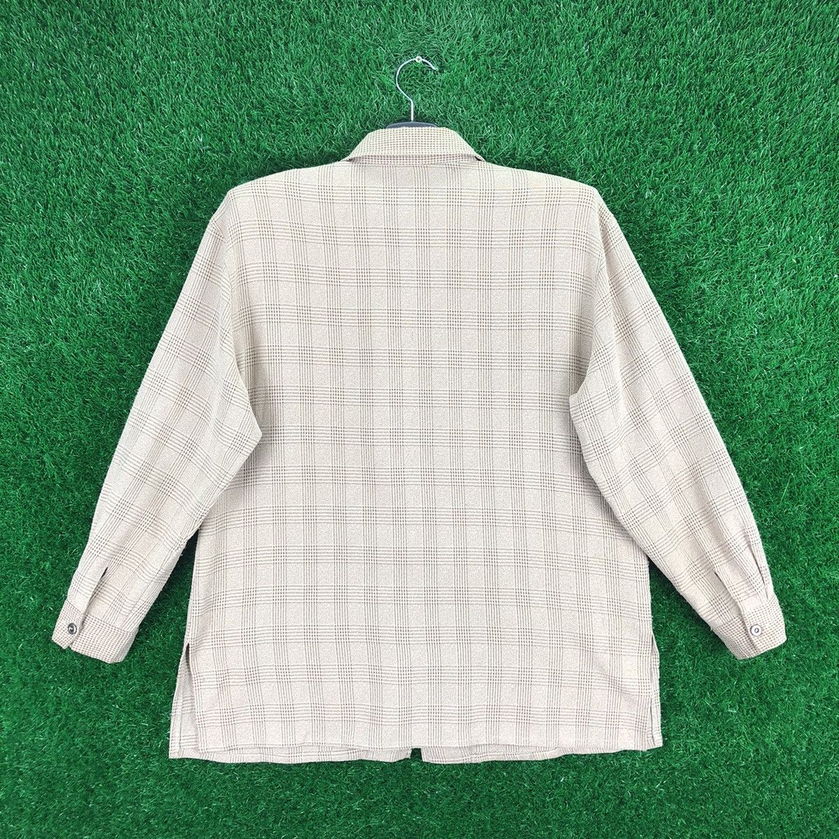 Japanese Brand Vintage 80's Wool Zipper Jacket Tartan Check by Vinidiany Size M / US 6-8 / IT 42-44 - 4 Thumbnail