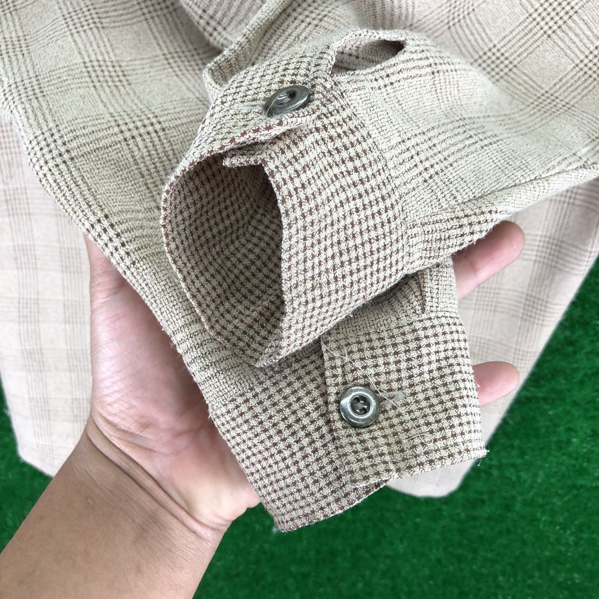 Japanese Brand Vintage 80's Wool Zipper Jacket Tartan Check by Vinidiany Size M / US 6-8 / IT 42-44 - 12 Thumbnail