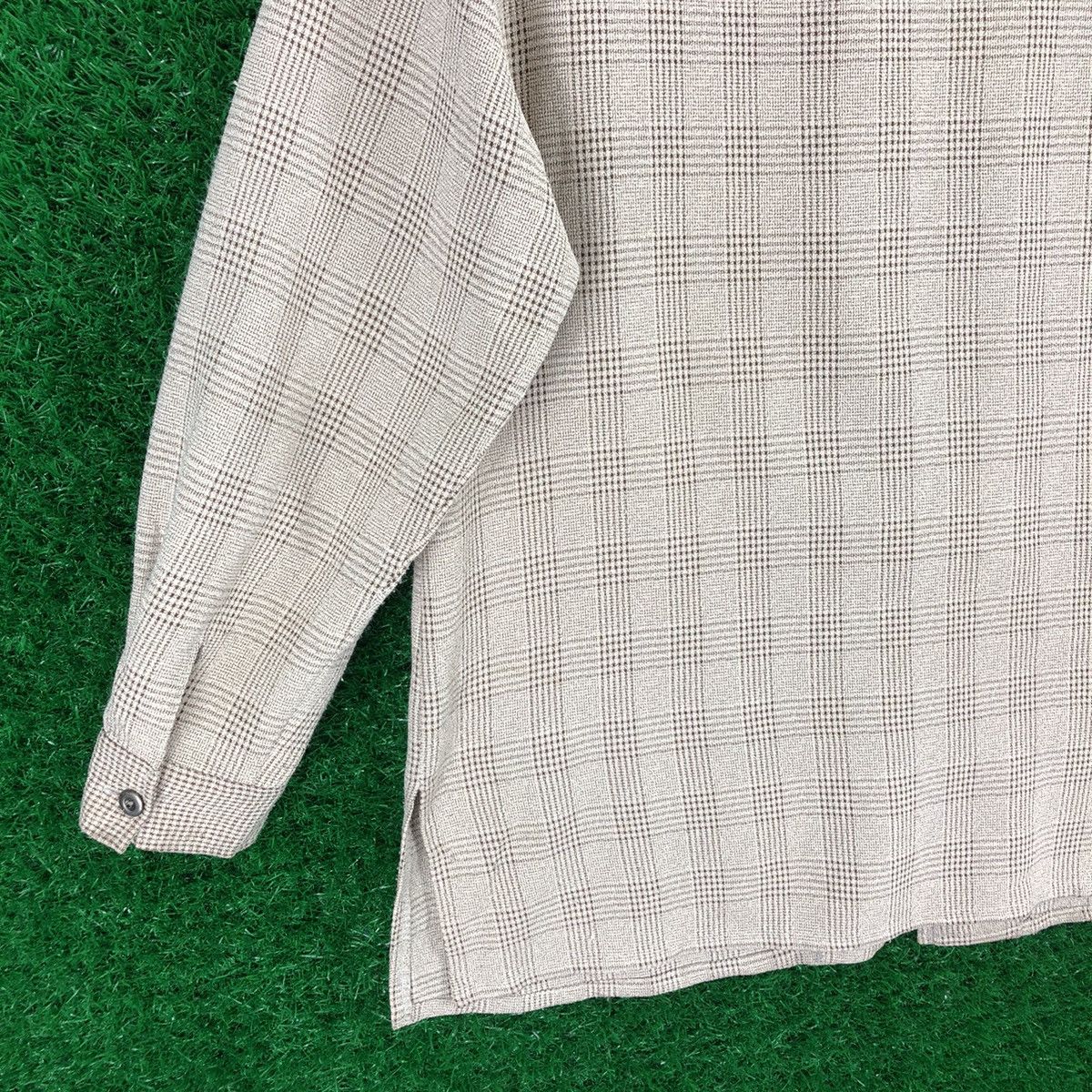 Japanese Brand Vintage 80's Wool Zipper Jacket Tartan Check by Vinidiany Size M / US 6-8 / IT 42-44 - 6 Thumbnail