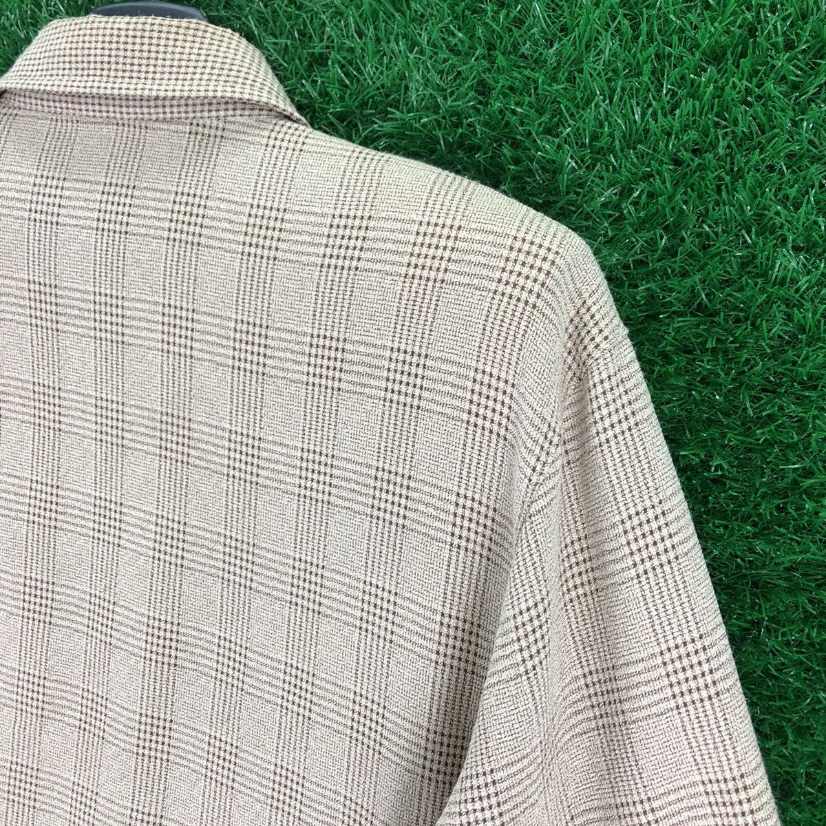 Japanese Brand Vintage 80's Wool Zipper Jacket Tartan Check by Vinidiany Size M / US 6-8 / IT 42-44 - 5 Thumbnail