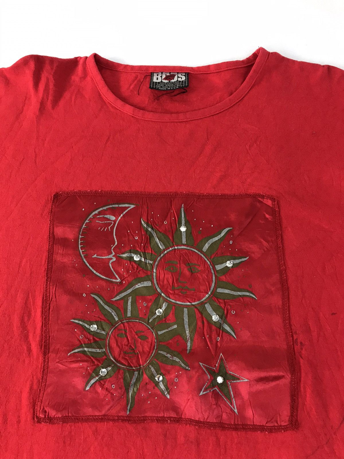 Vintage Boss Box Moon Sunlight Logo Tee T-shirt Printed Size US XL / EU 56 / 4 - 4 Thumbnail