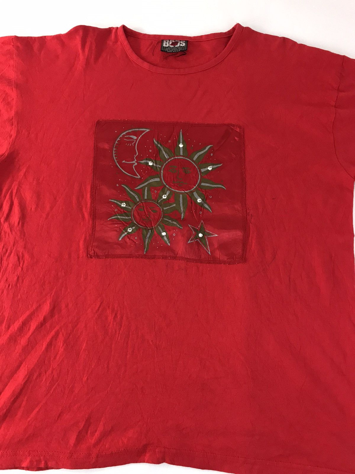 Vintage Boss Box Moon Sunlight Logo Tee T-shirt Printed Size US XL / EU 56 / 4 - 3 Thumbnail