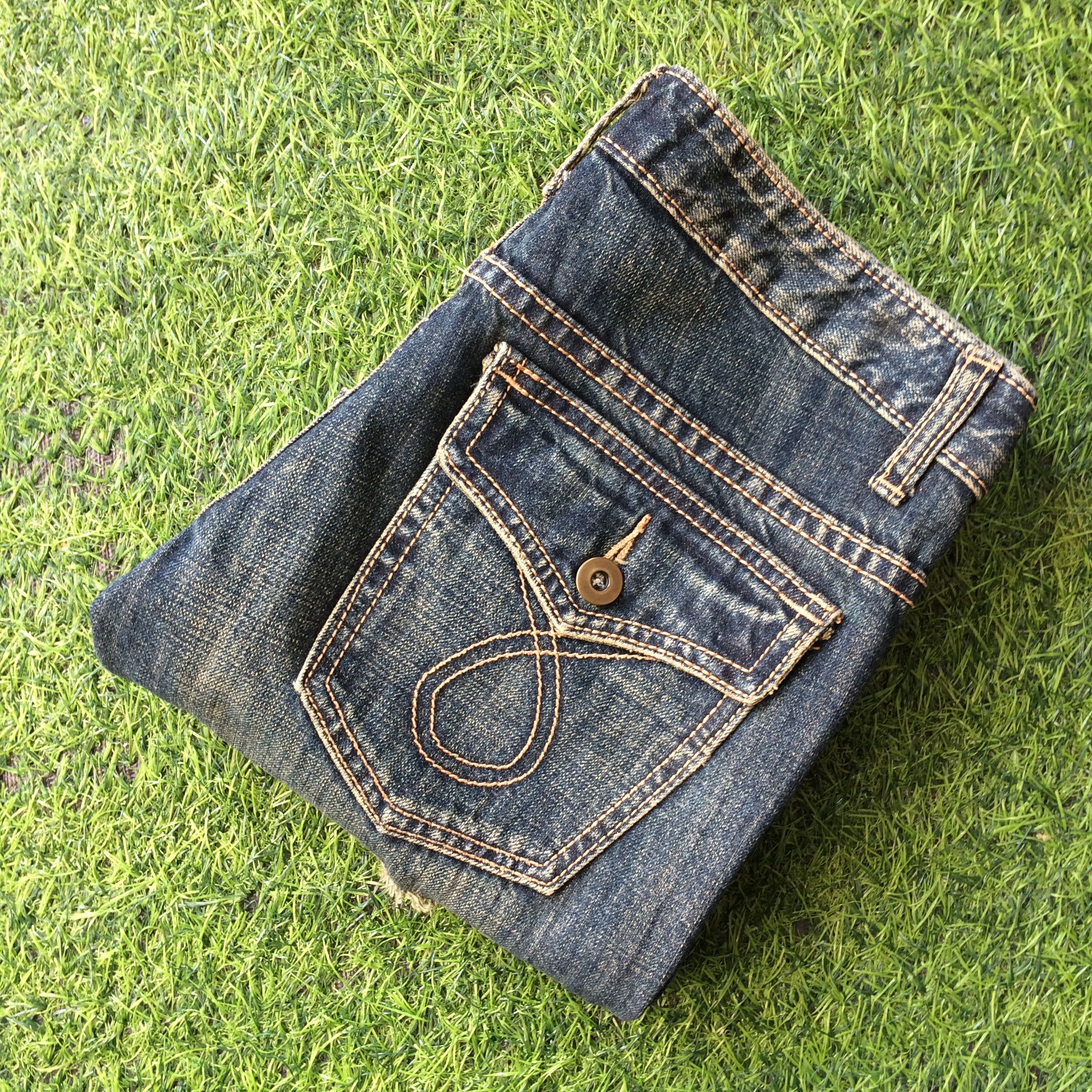 If Six Was Nine × Japanese Brand Y2K Low Waist Flared Wide Leg Jeans #D-506 Size US 26 / EU 42 - 10 Thumbnail