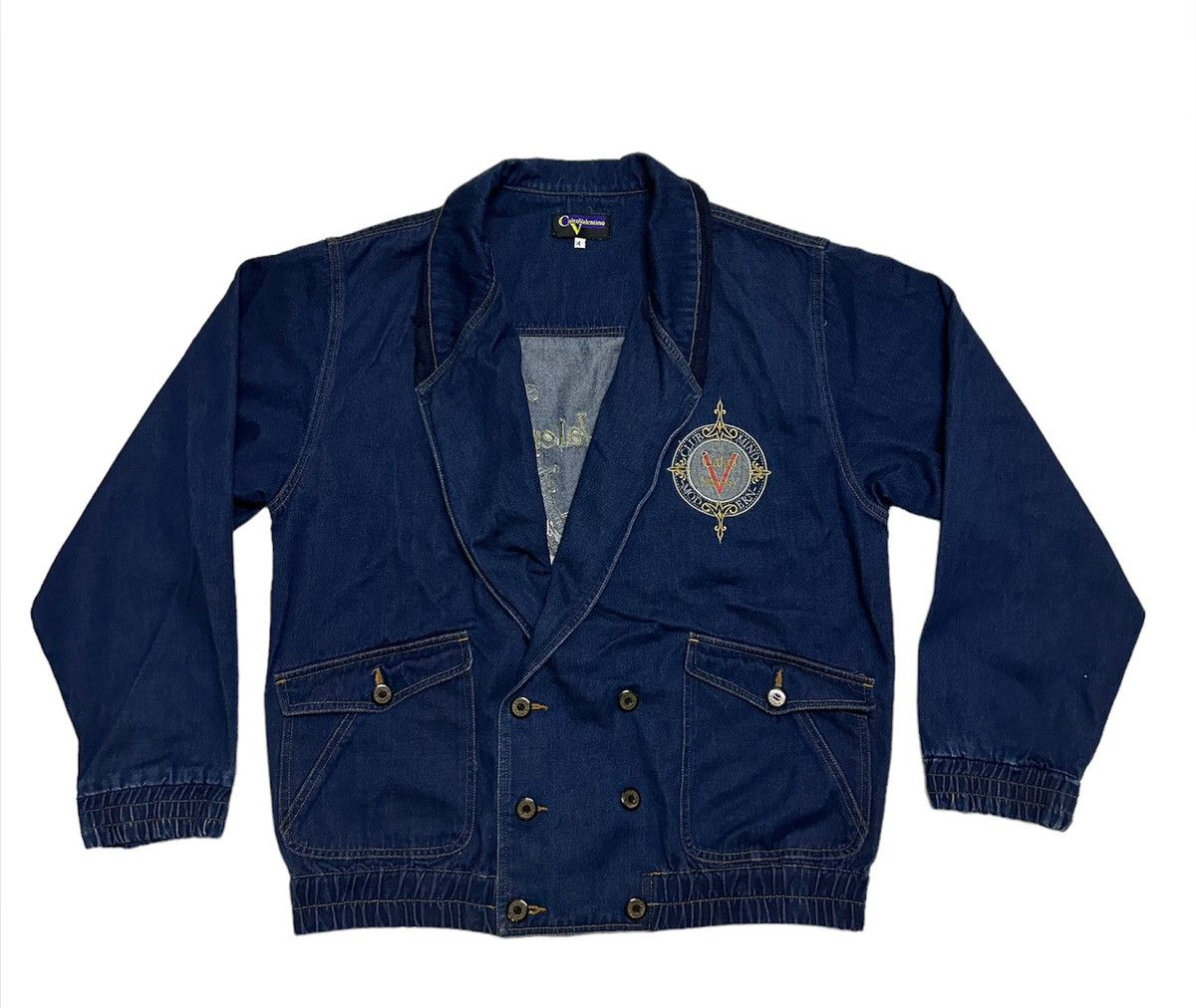 Other Calro Valentino shawl denim jacket Size US L / EU 52-54 / 3 - 1 Thumbnail