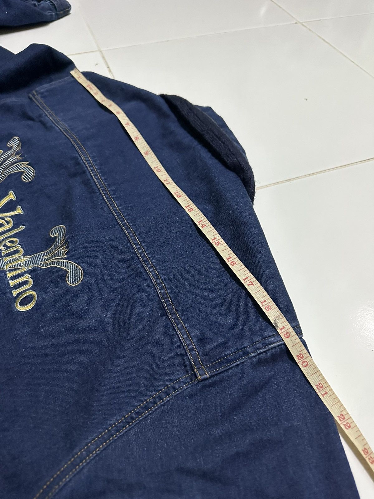 Other Calro Valentino shawl denim jacket Size US L / EU 52-54 / 3 - 7 Thumbnail