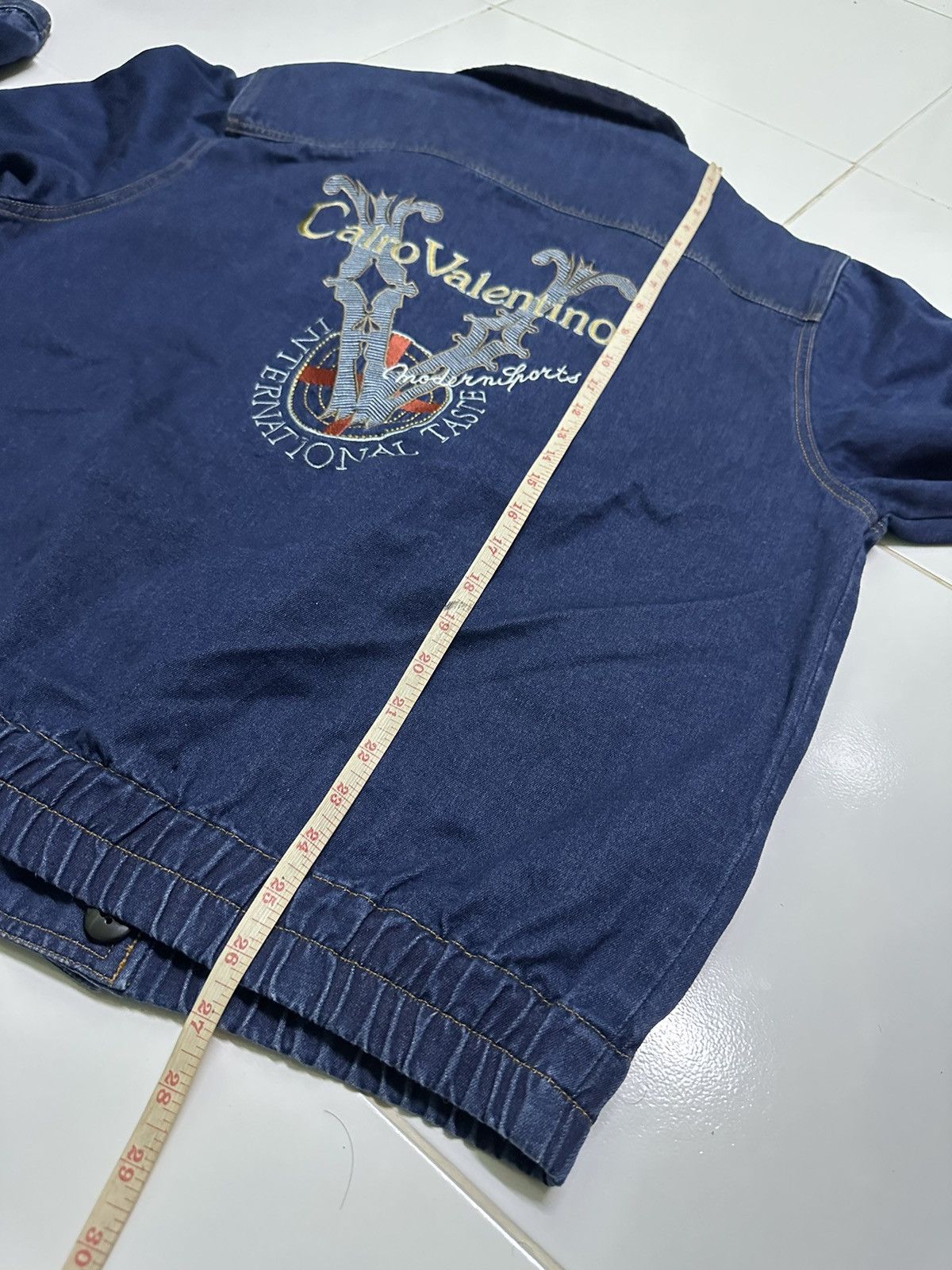 Other Calro Valentino shawl denim jacket Size US L / EU 52-54 / 3 - 6 Thumbnail