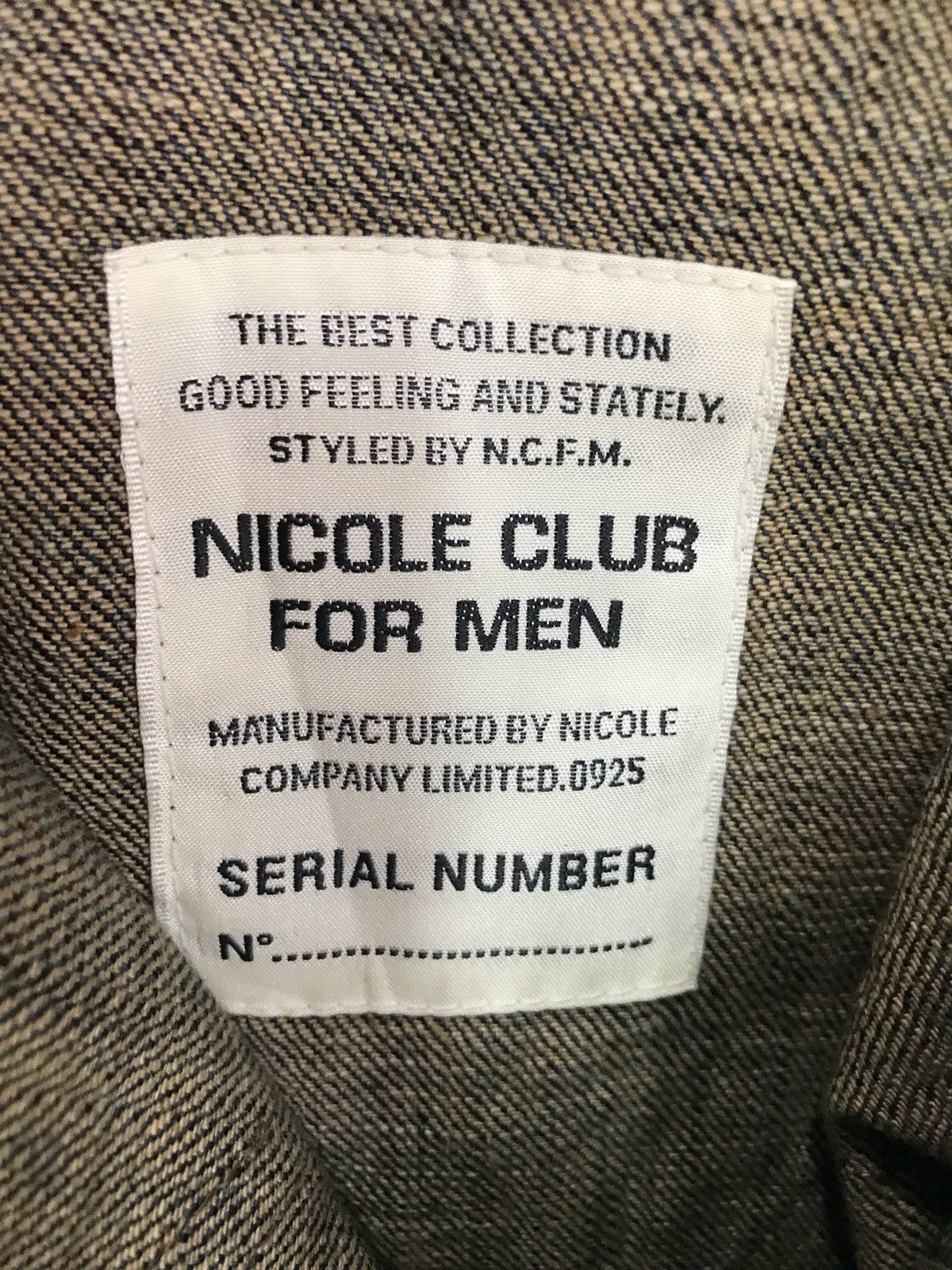 Nicole Club NICOLE CLUB FOR MEN Japan Leather Pocket Denim Jeans Size US 31 - 9 Thumbnail