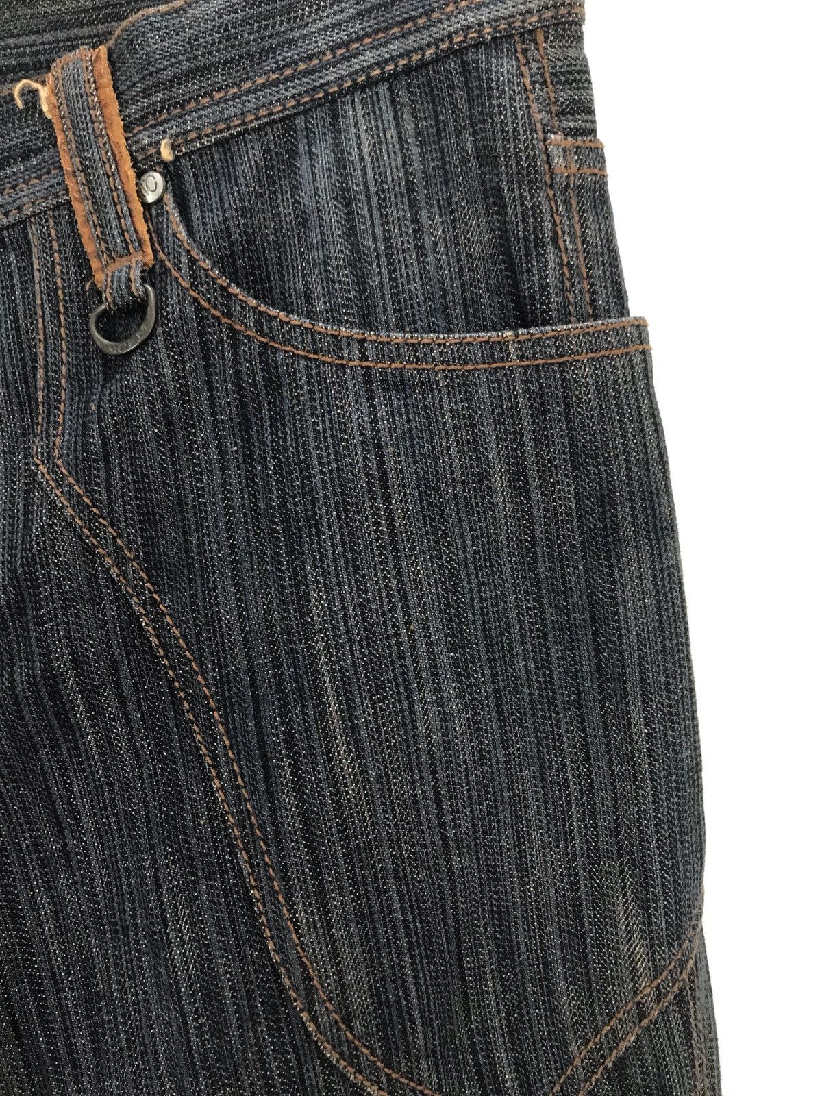 Nicole Club NICOLE CLUB FOR MEN Japan Leather Pocket Denim Jeans Size US 31 - 6 Thumbnail
