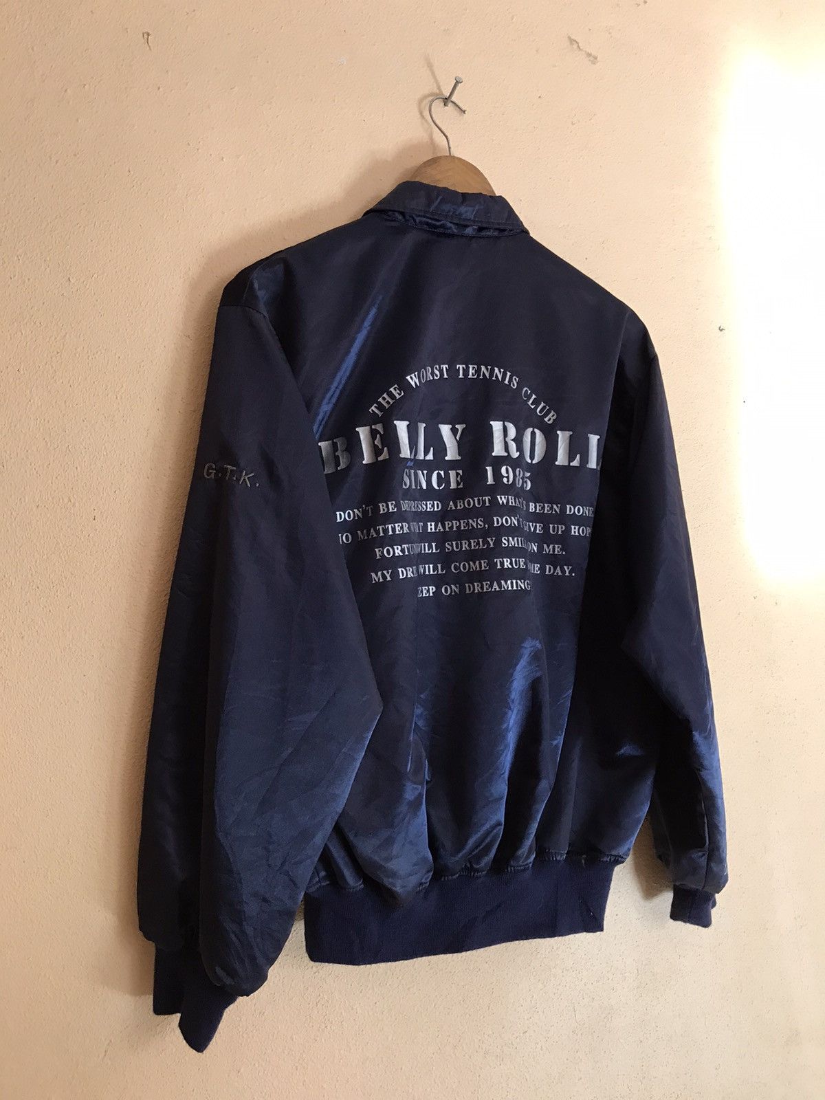 Japanese Brand × Vintage BELLY ROLL TENNIS CLUB SINCE 1985 LIKE BOMBER JACKET Size US M / EU 48-50 / 2 - 2 Thumbnail