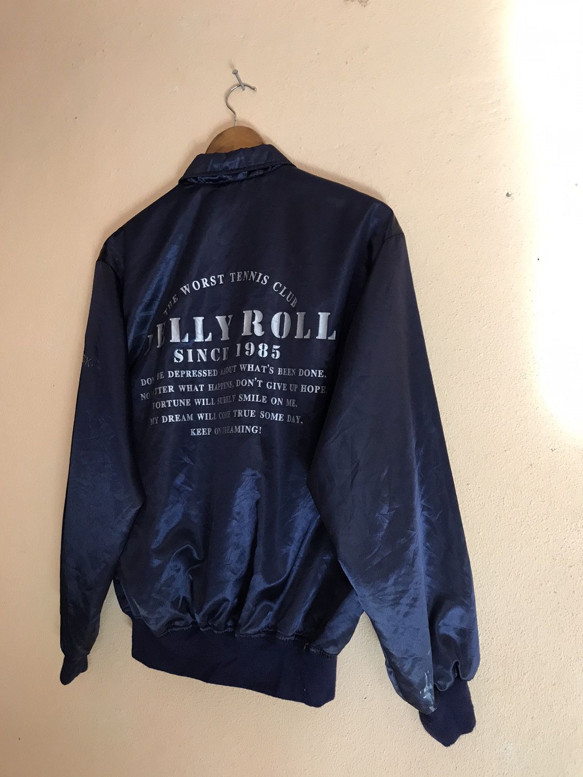 Japanese Brand × Vintage BELLY ROLL TENNIS CLUB SINCE 1985 LIKE BOMBER JACKET Size US M / EU 48-50 / 2 - 3 Thumbnail