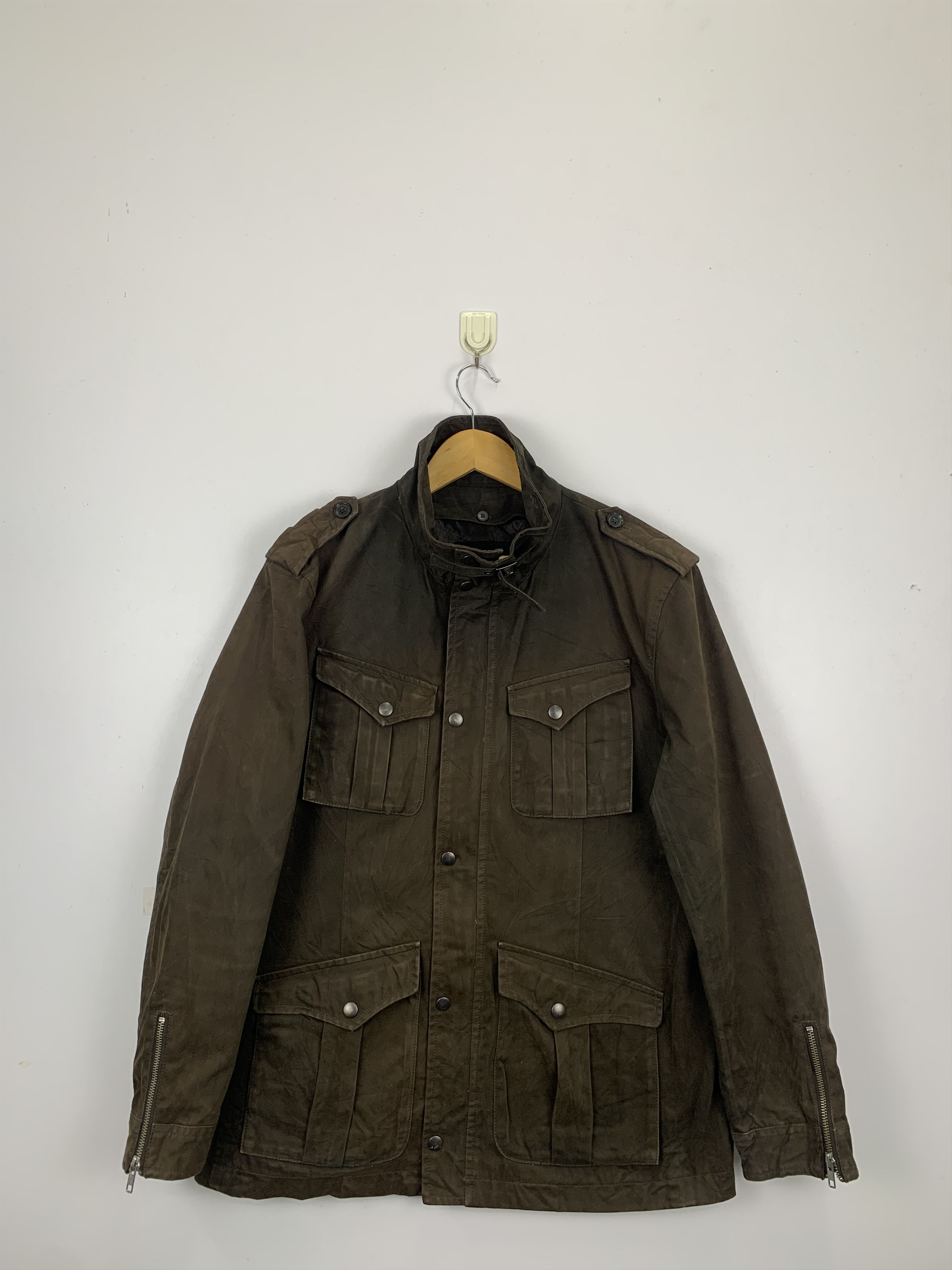 Vintage Comma Ca Ism Multi Pocket Denim Jacket J0874