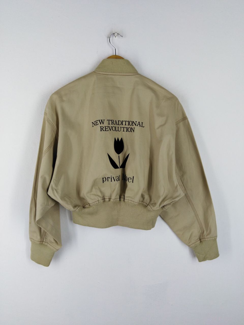 Japanese Brand × Other × Vintage RARE PRIVATE LABEL BOMBERS KHAKI JACKET Size US M / EU 48-50 / 2 - 1 Thumbnail
