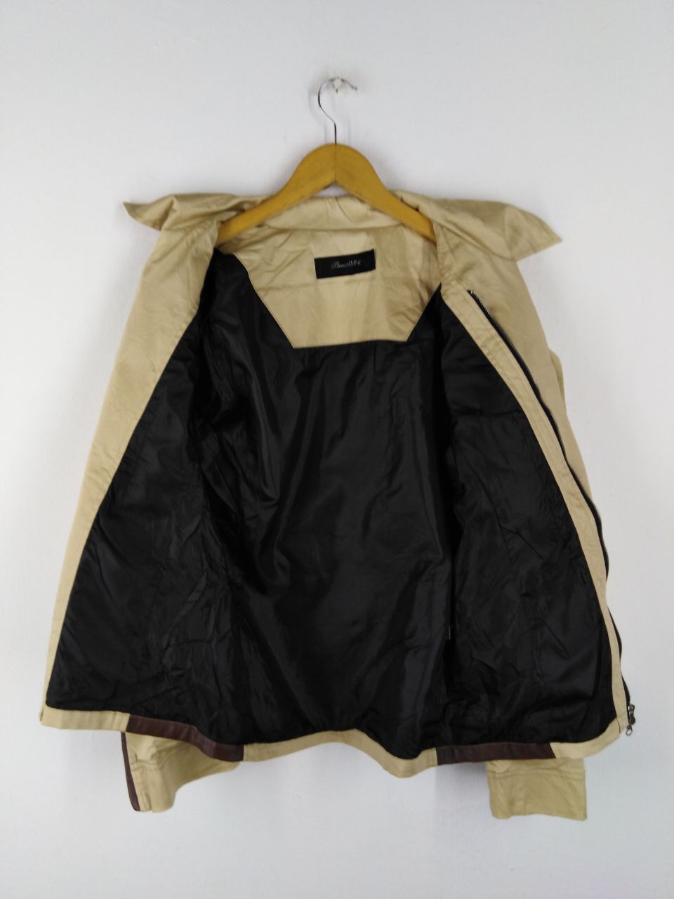 Japanese Brand × Vintage BREATHMINt MIXED KHAKI LEATHER BONDAGE JACKET BOTOK Size US M / EU 48-50 / 2 - 4 Thumbnail