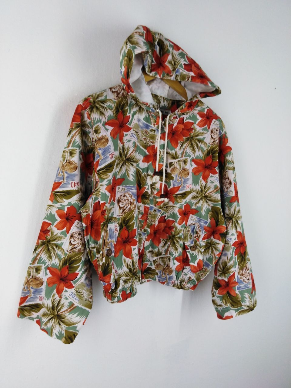 Japanese Brand BRES BIS STAMP COLLECTION FULLPRINT ZIPPER JACKET HOOD Size US M / EU 48-50 / 2 - 4 Thumbnail