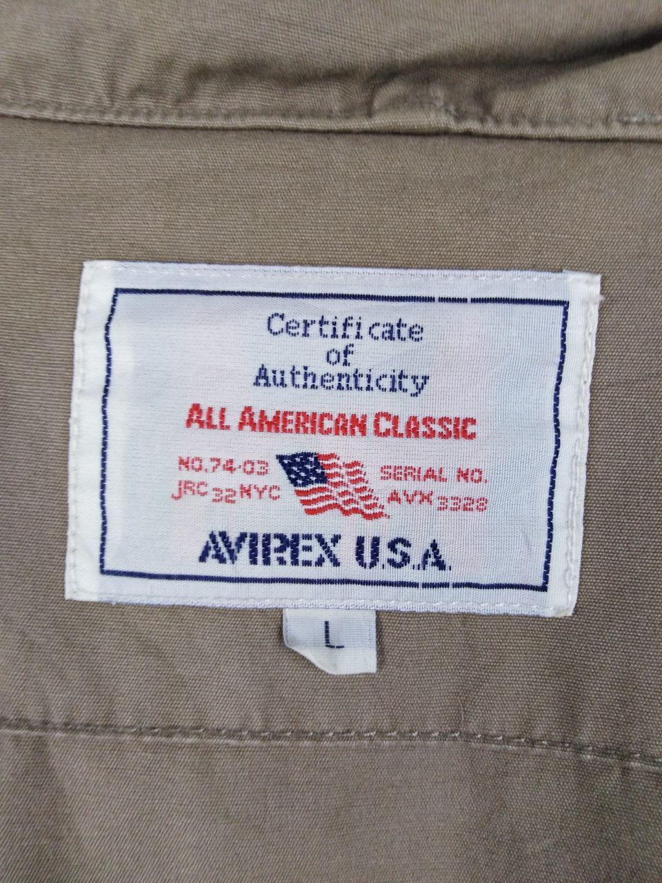 Avirex AVIREX KHAKI JACKET MILITARY STYLES Size US L / EU 52-54 / 3 - 7 Thumbnail