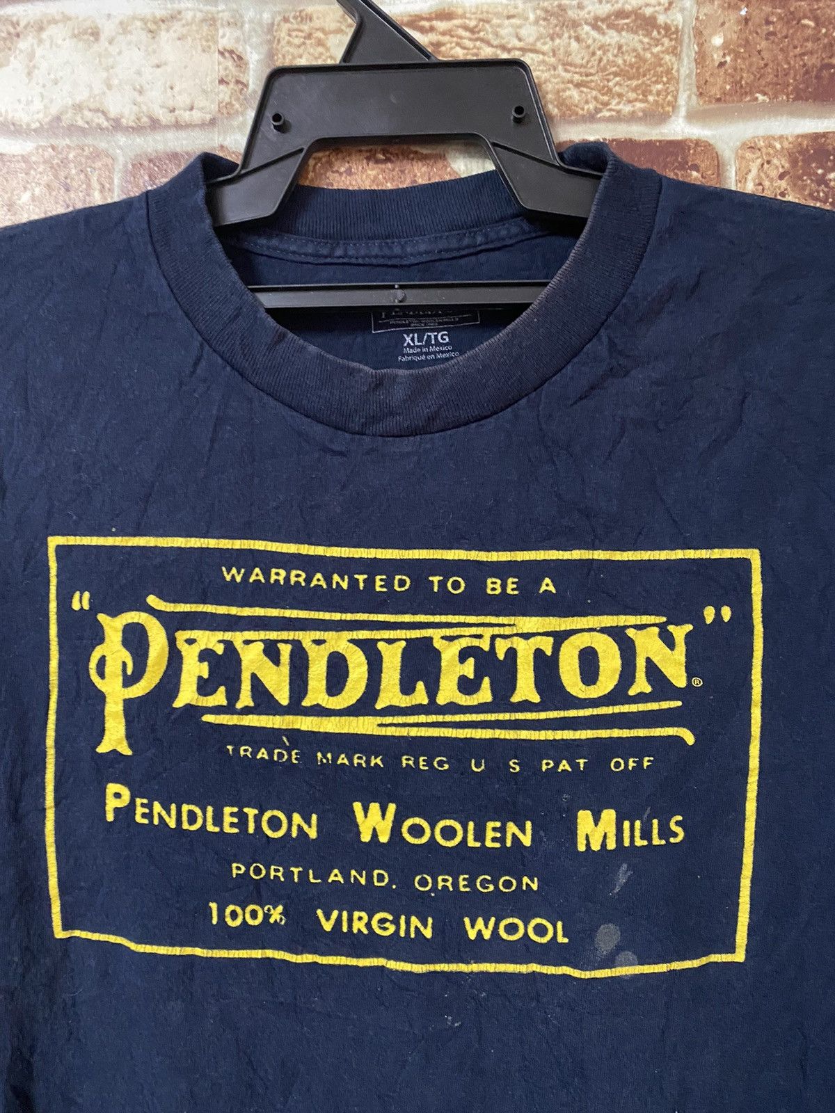 Pendleton Pendleton big logo black T-shirt Size US XL / EU 56 / 4 - 2 Thumbnail
