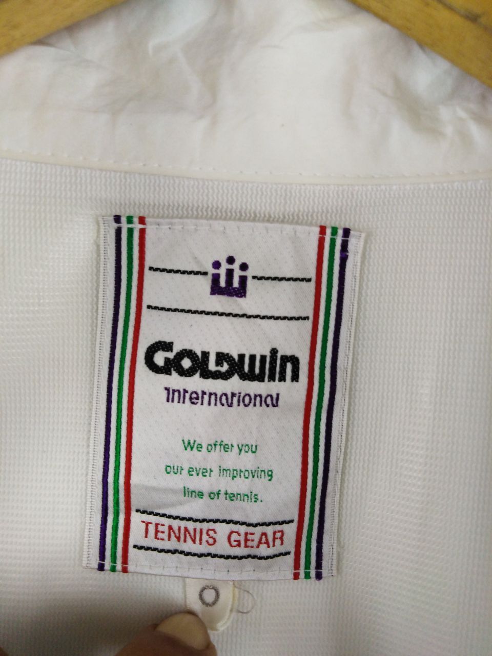 Goldwin × Vintage GOLDWIN INTERNATIONAL TENNIS GEAR WHITE JACKET Size US L / EU 52-54 / 3 - 5 Thumbnail