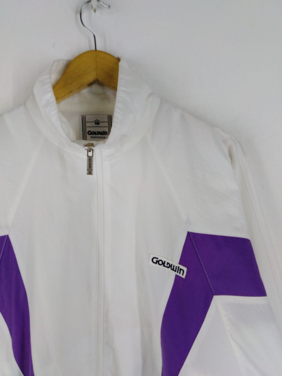 Goldwin × Vintage GOLDWIN INTERNATIONAL TENNIS GEAR WHITE JACKET Size US L / EU 52-54 / 3 - 3 Thumbnail