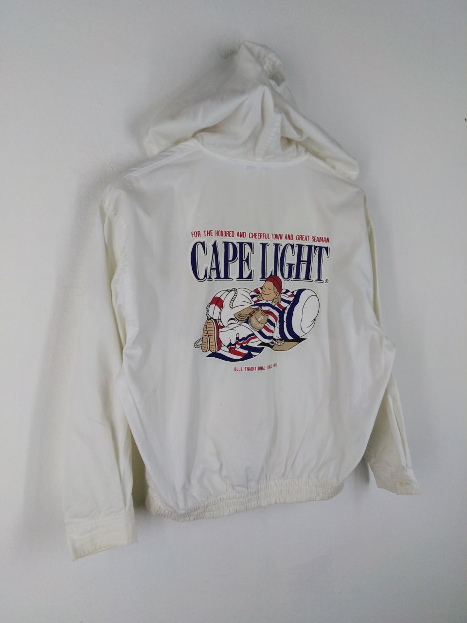 Japanese Brand × Vintage CAPE LIGHT ZIPPER WHITE JACKET HOODIE Size US M / EU 48-50 / 2 - 7 Thumbnail