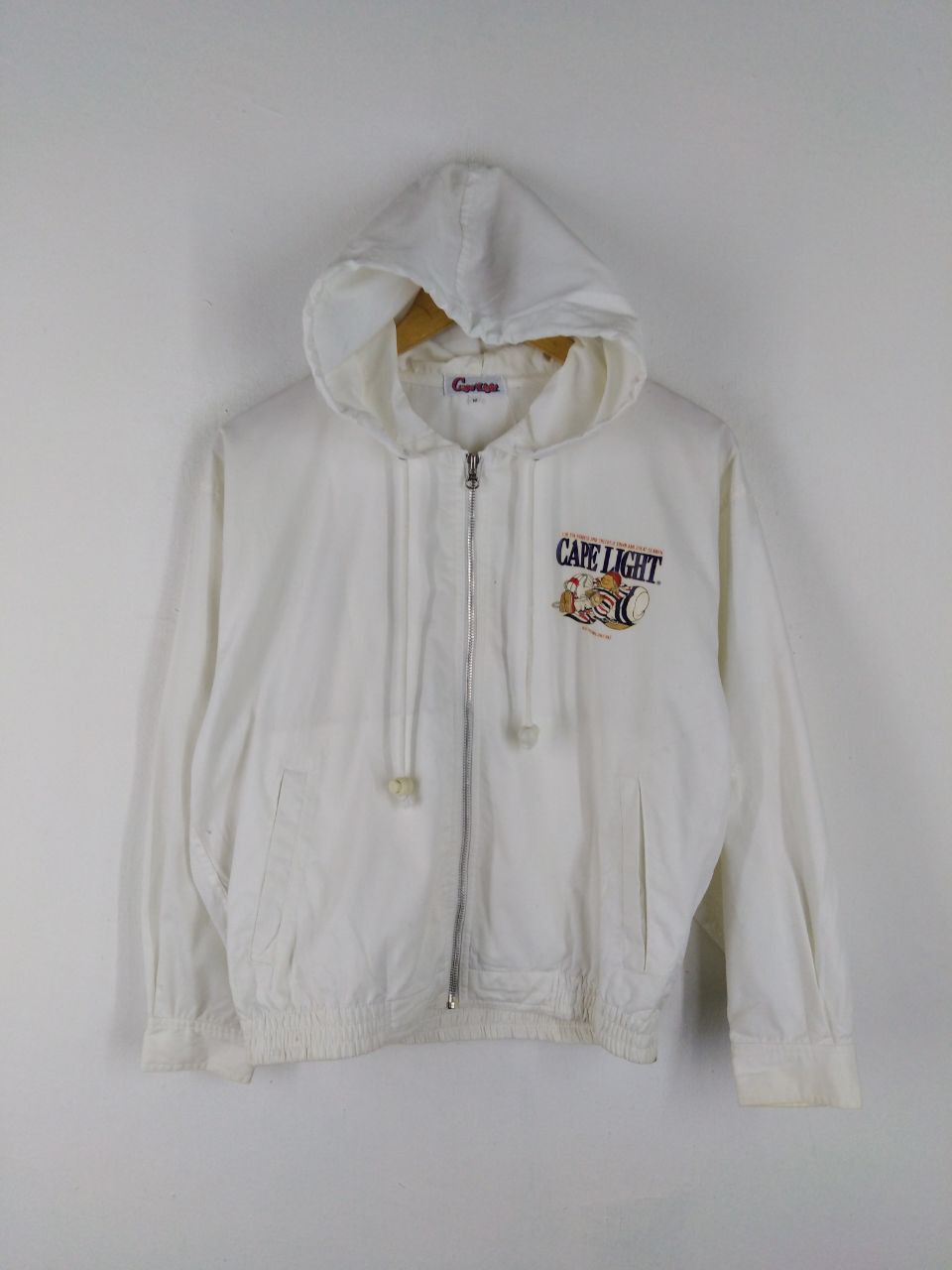Japanese Brand × Vintage CAPE LIGHT ZIPPER WHITE JACKET HOODIE Size US M / EU 48-50 / 2 - 4 Thumbnail