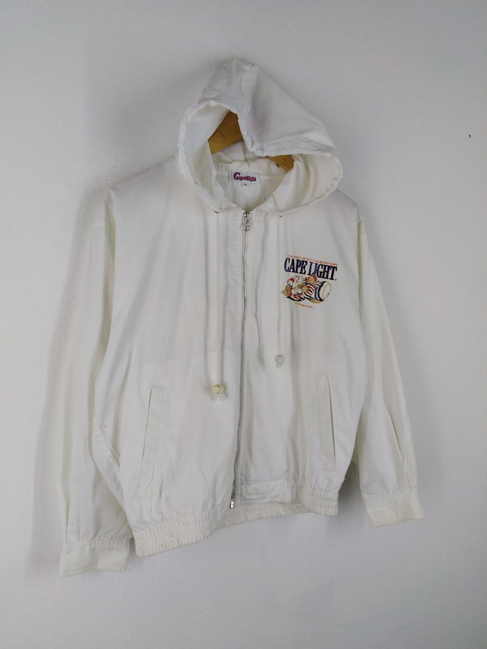 Japanese Brand × Vintage CAPE LIGHT ZIPPER WHITE JACKET HOODIE Size US M / EU 48-50 / 2 - 6 Thumbnail