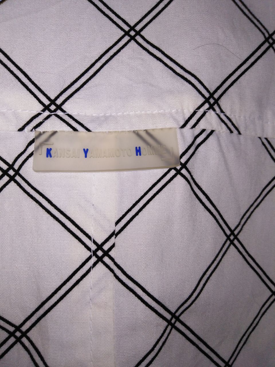 Japanese Brand × Kansai Yamamoto CROSS STRIPE KANSAI YAMAMOTO HOMME ZIPPER WHITE JACKET Size US M / EU 48-50 / 2 - 8 Thumbnail