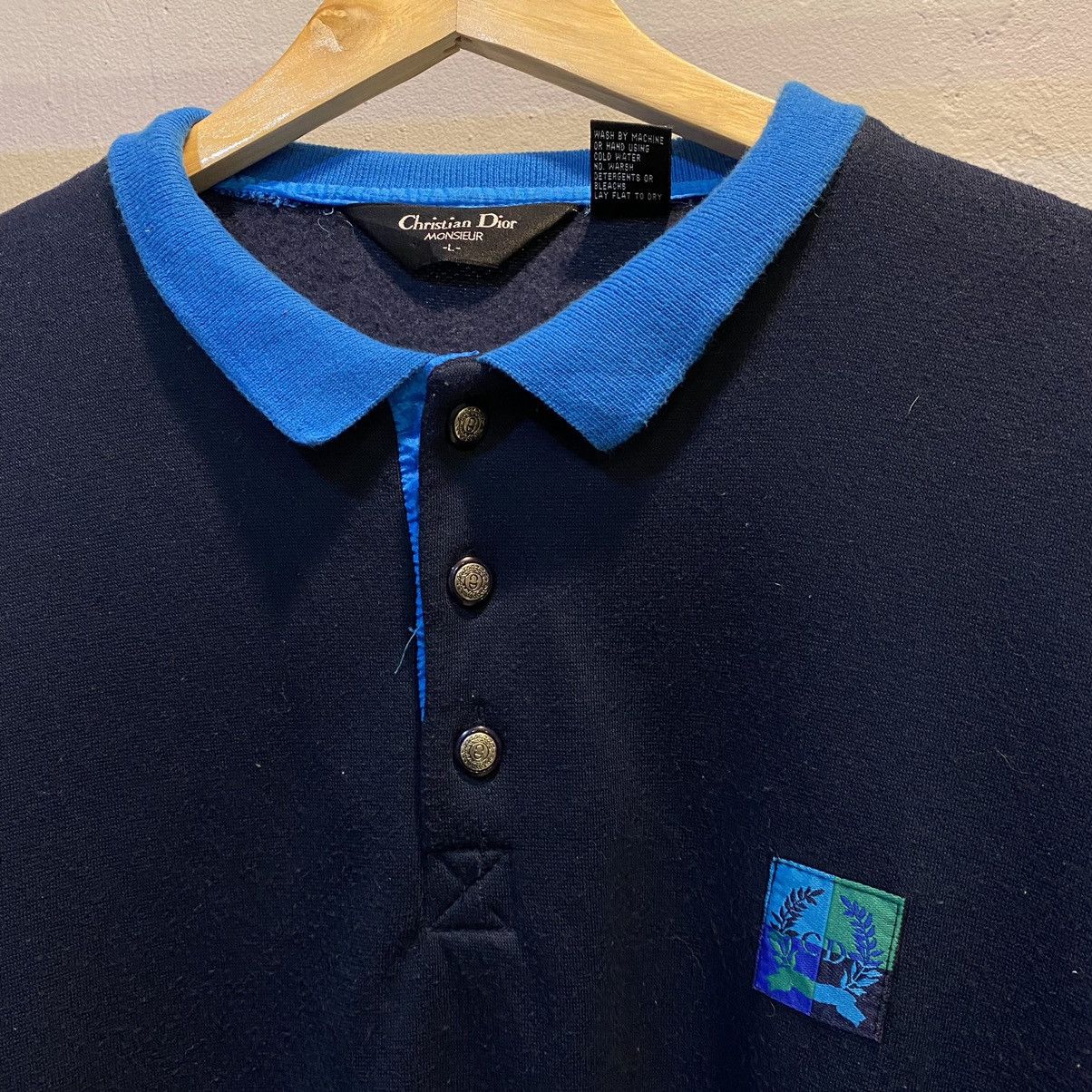 Christian Dior Monsieur × Vintage VINTAGE‼️Christian Dior Monsieur Basic Logo Sweatshirts Size US L / EU 52-54 / 3 - 3 Thumbnail