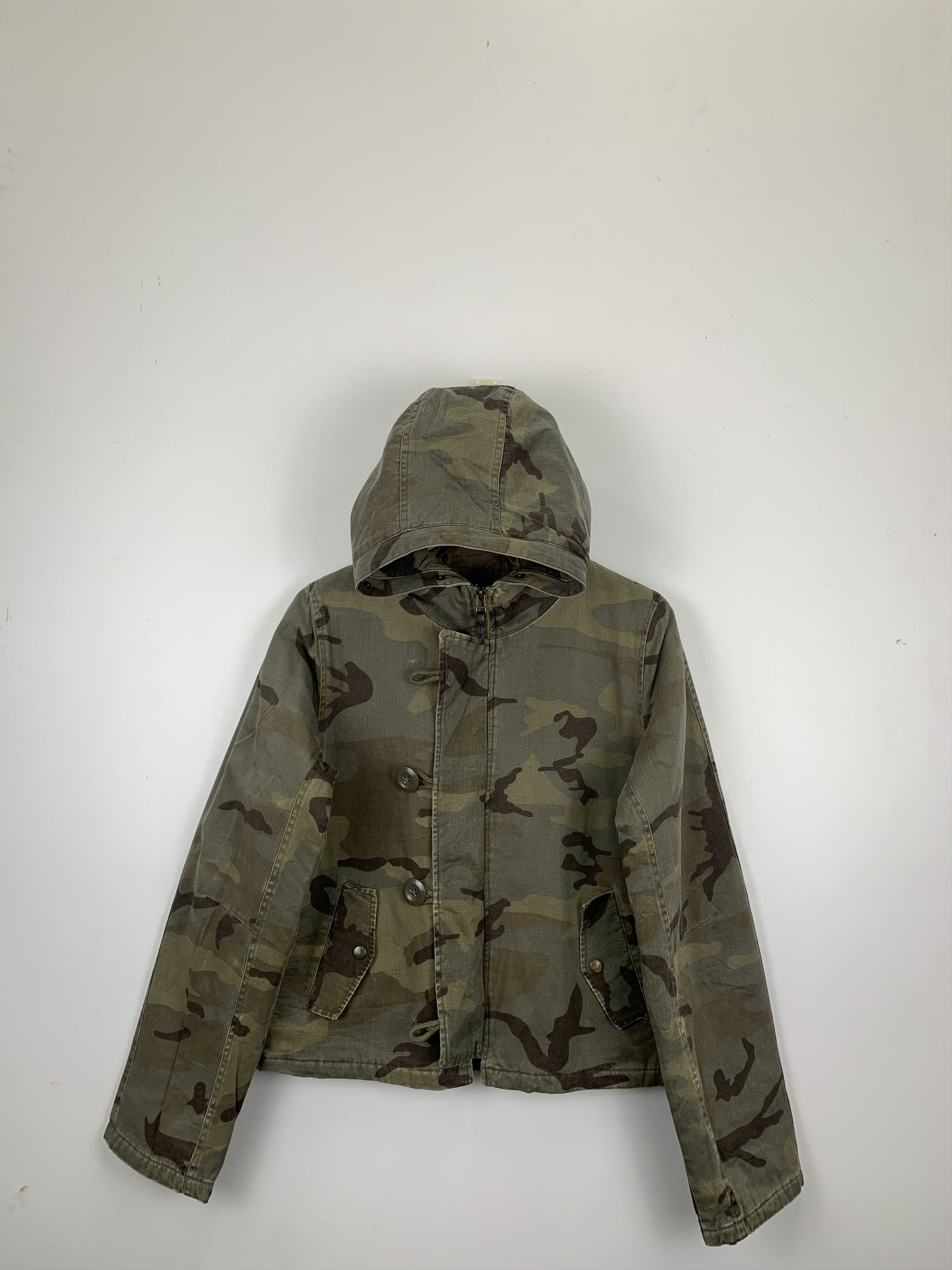 image of Military x US Air Force Vintage Air Force U.s Army Camouflage Hoodie Jacket in Camouflage Army (Siz