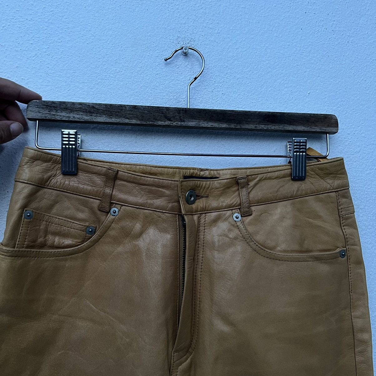 Genuine Leather VINTAGE RACER LEATHER PANTS RIGHT-ON JAPAN NICE DESIGN Size US 30 / EU 46 - 5 Thumbnail