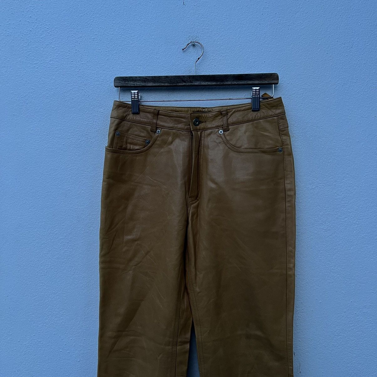Genuine Leather VINTAGE RACER LEATHER PANTS RIGHT-ON JAPAN NICE DESIGN Size US 30 / EU 46 - 3 Thumbnail