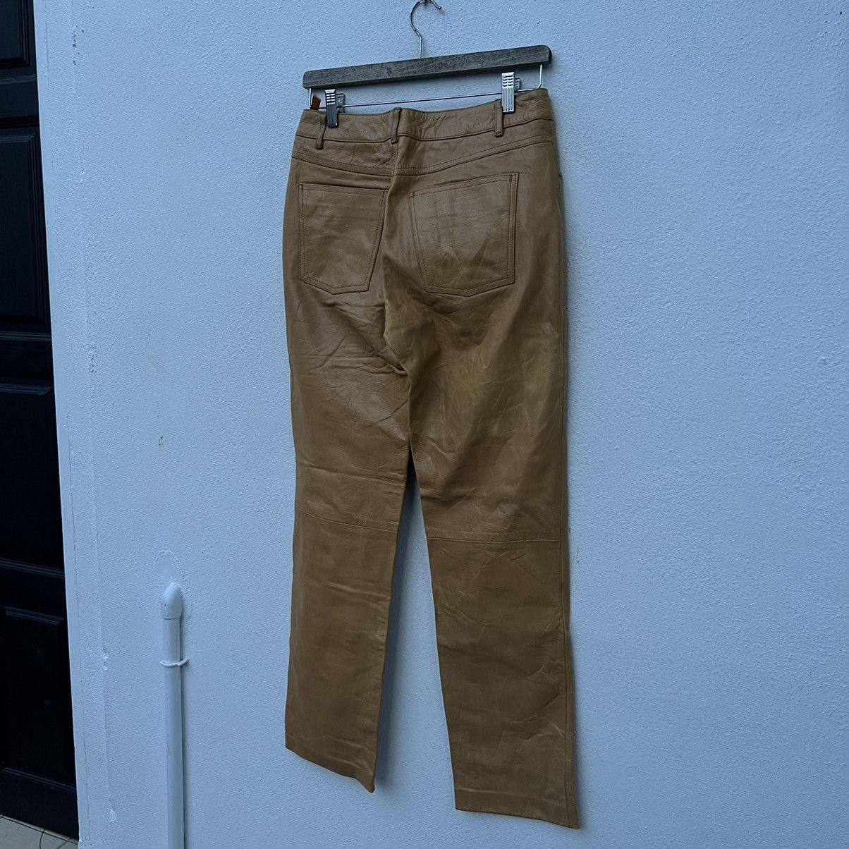 Genuine Leather VINTAGE RACER LEATHER PANTS RIGHT-ON JAPAN NICE DESIGN Size US 30 / EU 46 - 7 Thumbnail