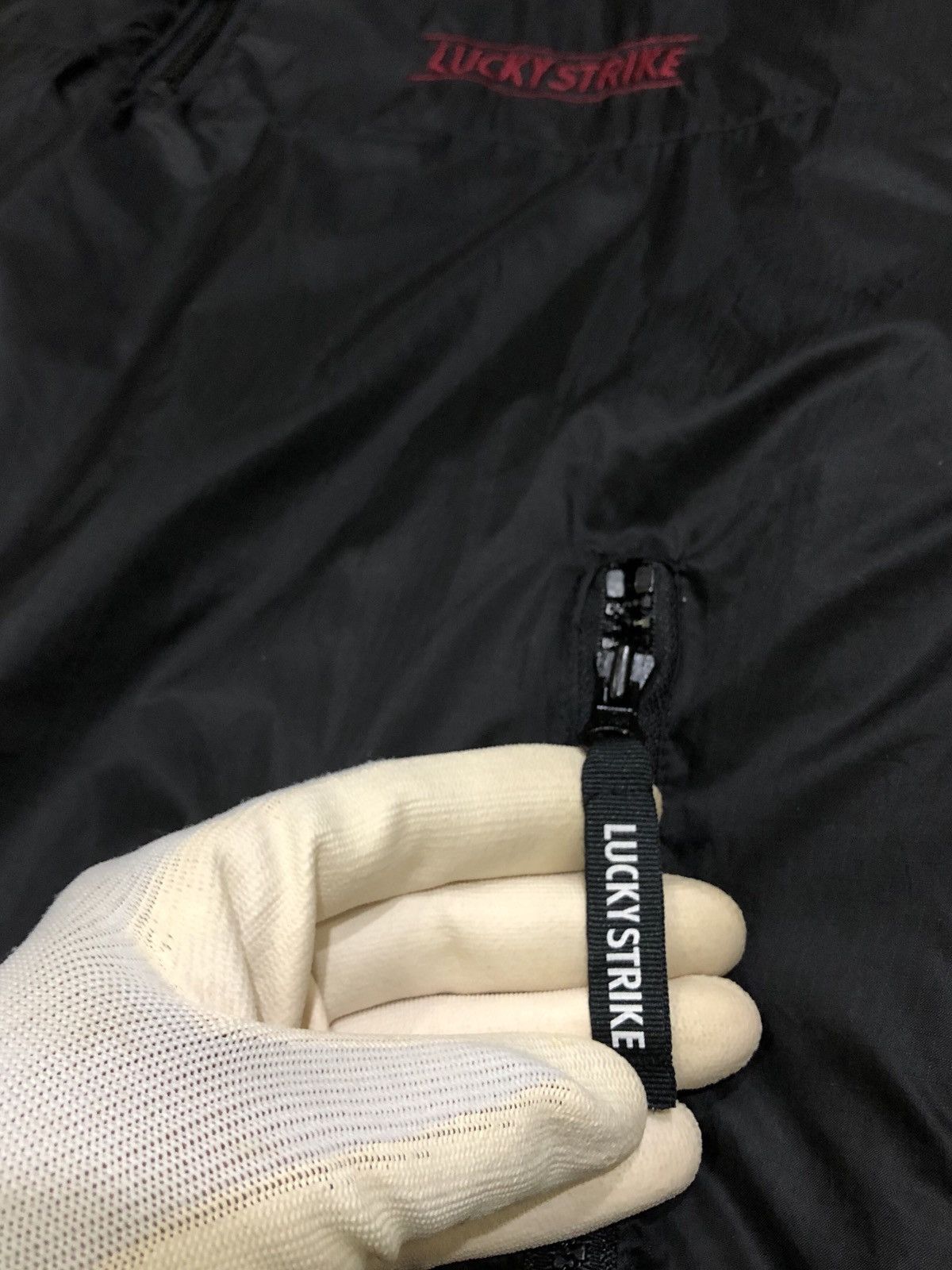 Japanese Brand LUCKY STRIKE Fleece Reversible Nylon 2ways Jacket Size US M / EU 48-50 / 2 - 11 Thumbnail