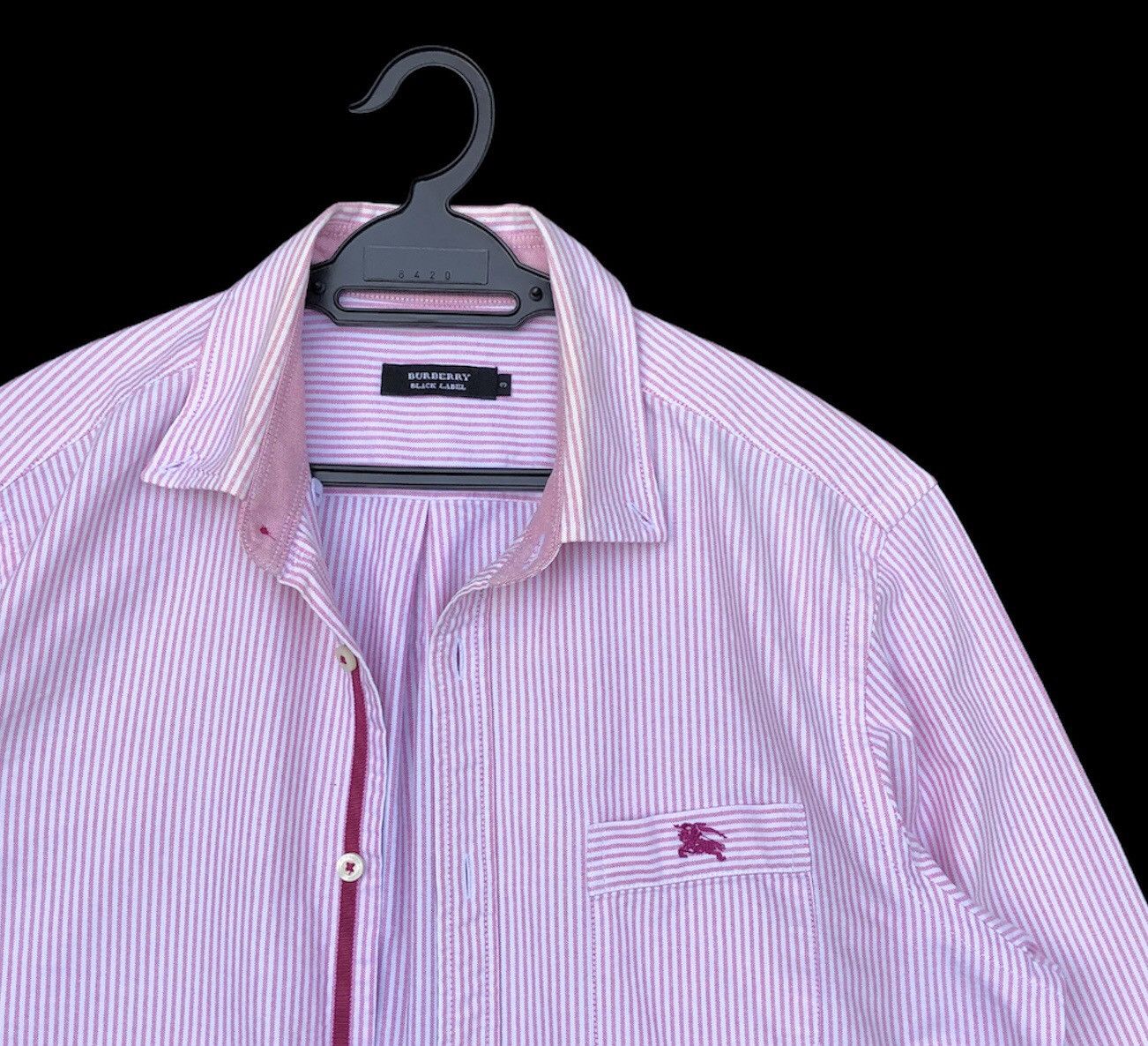 Burberry Burberry Black Label Stripes Embroidered Logo Long Sleeve Size US M / EU 48-50 / 2 - 7 Thumbnail