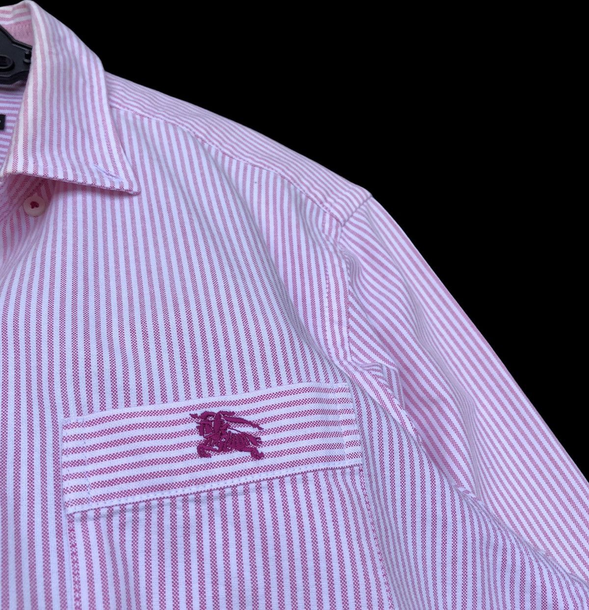 Burberry Burberry Black Label Stripes Embroidered Logo Long Sleeve Size US M / EU 48-50 / 2 - 6 Thumbnail