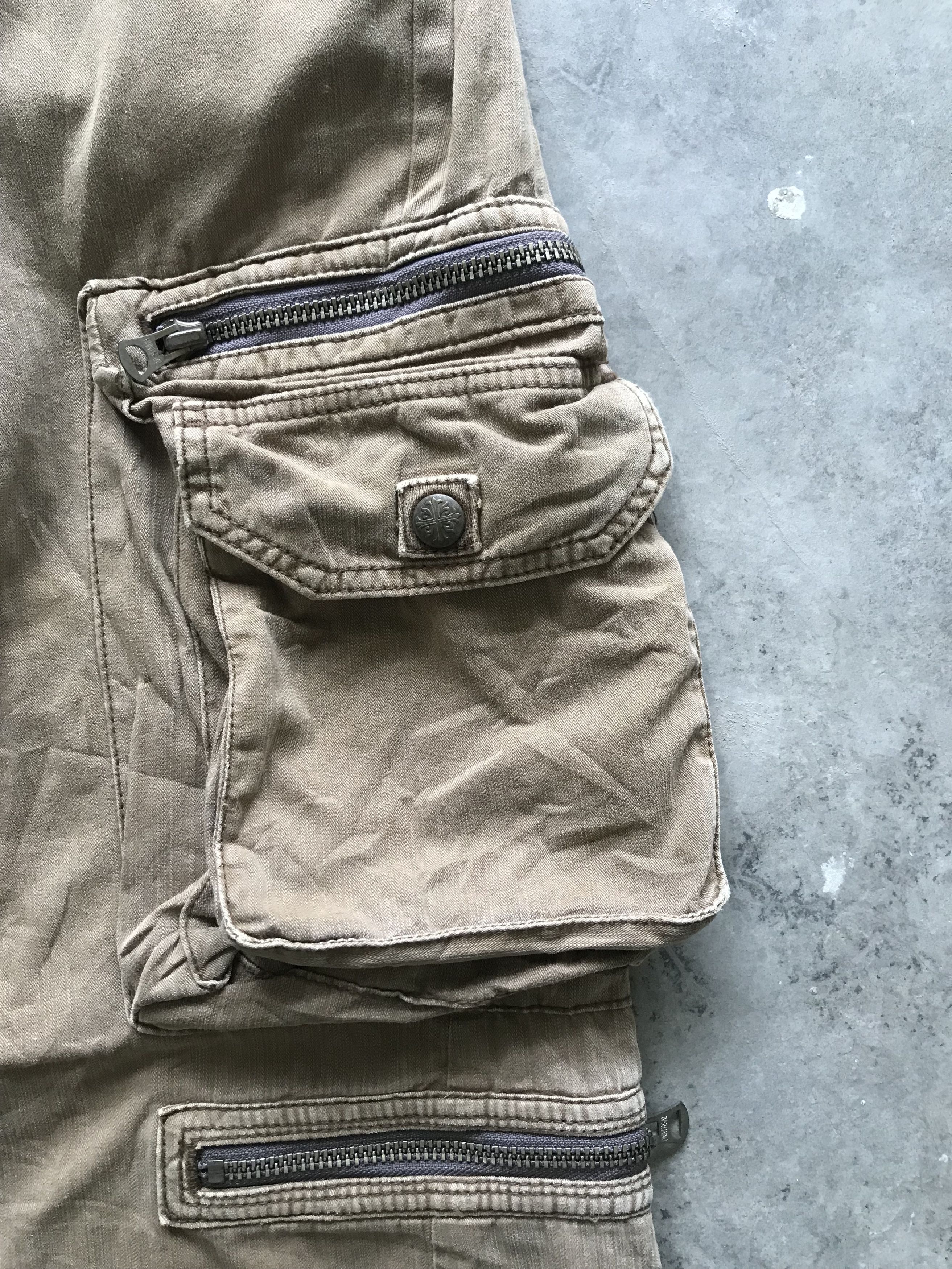 Japanese Brand CP54 surplus Japan military Multipockets Flare Cargo Pant Size US 30 / EU 46 - 5 Thumbnail