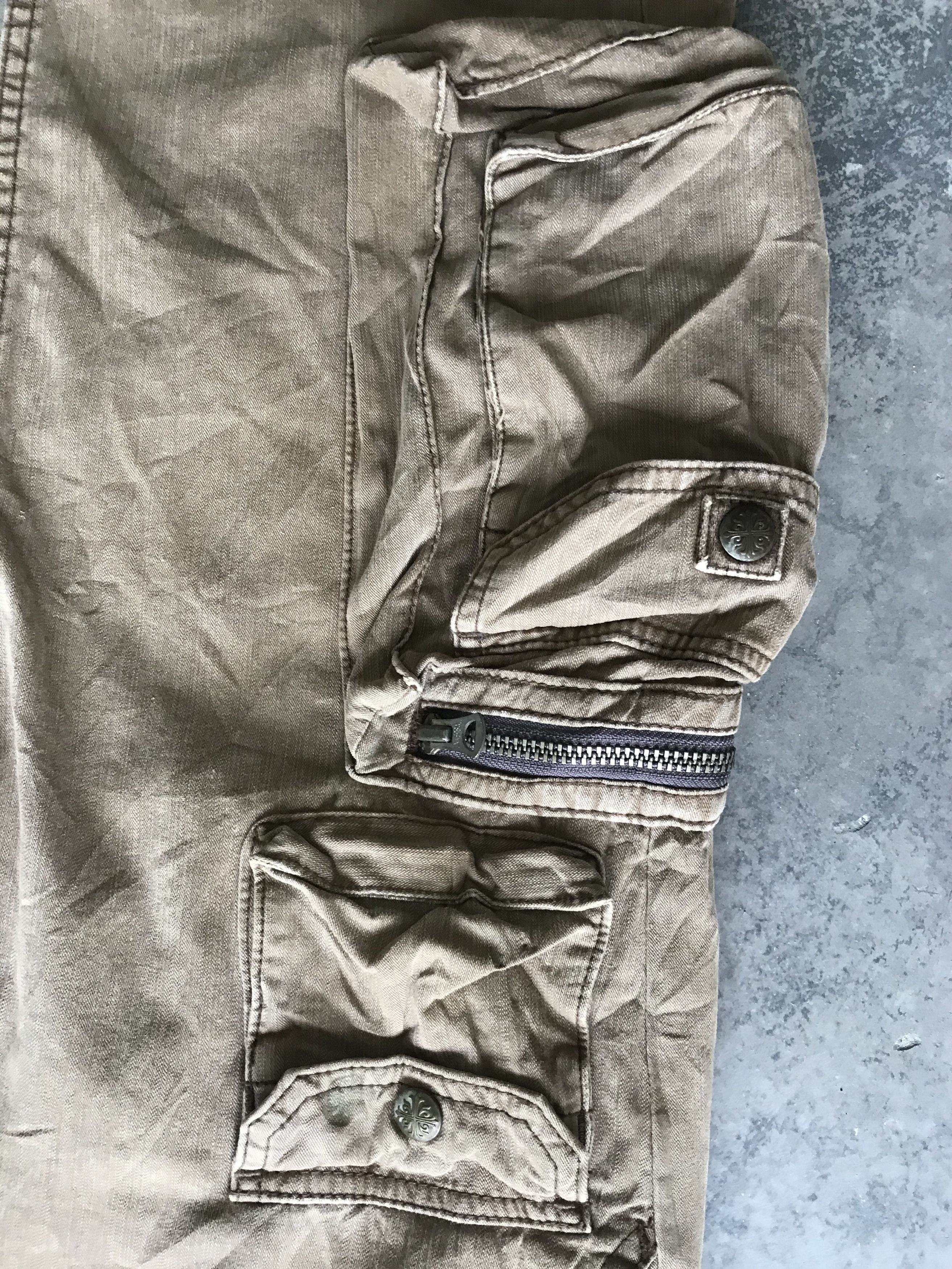 Japanese Brand CP54 surplus Japan military Multipockets Flare Cargo Pant Size US 30 / EU 46 - 4 Thumbnail
